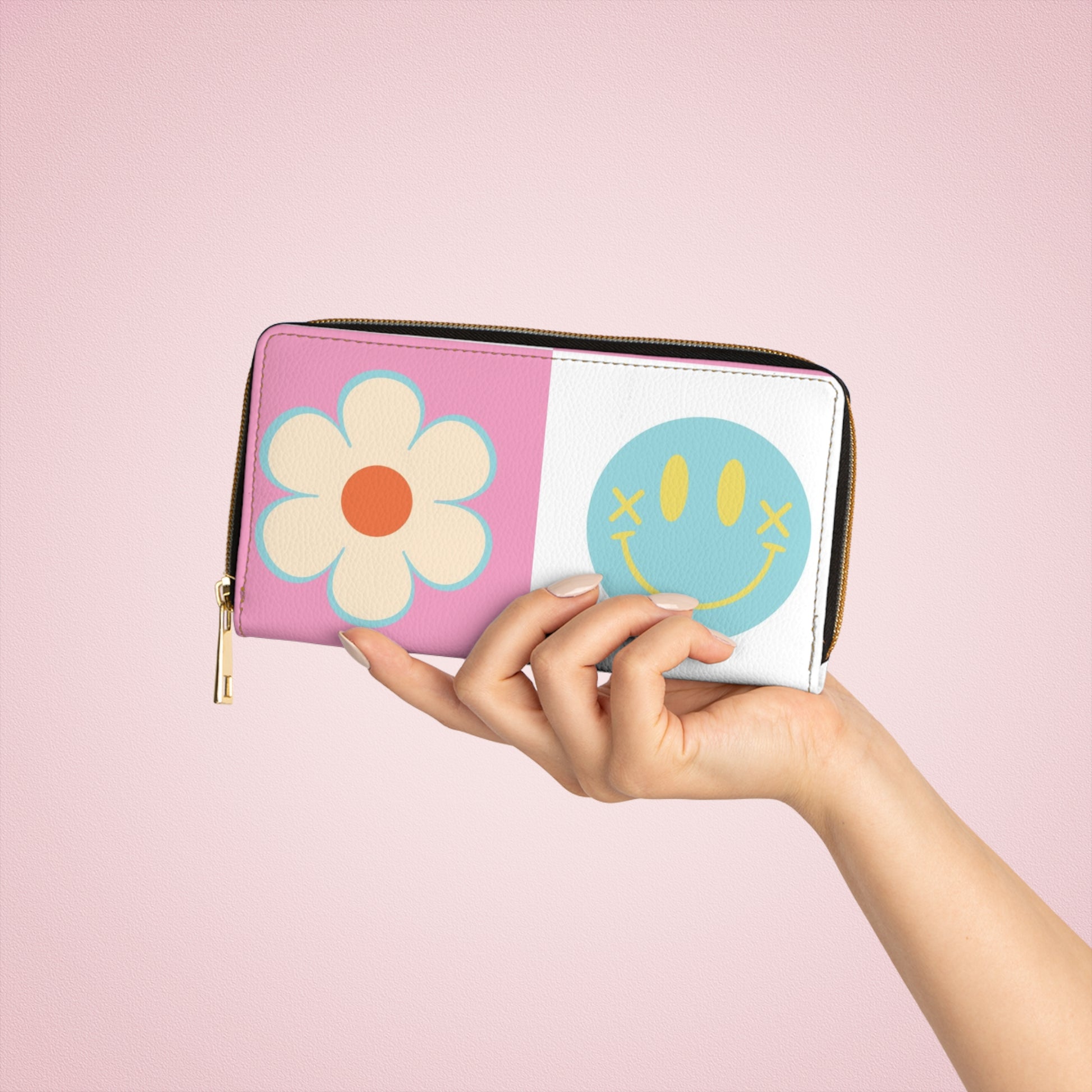 Madotsukis Grin Bloom Zipper Wallet, Artsulli - Art is Long, Life is Short, Accessories, , , , , , , 