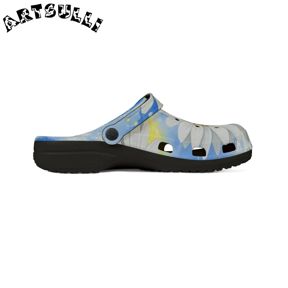JAKKOUTTHEBXX Daisies EVA Foam Rubber Shoes (AOP) JAKKOUTTHEBXX