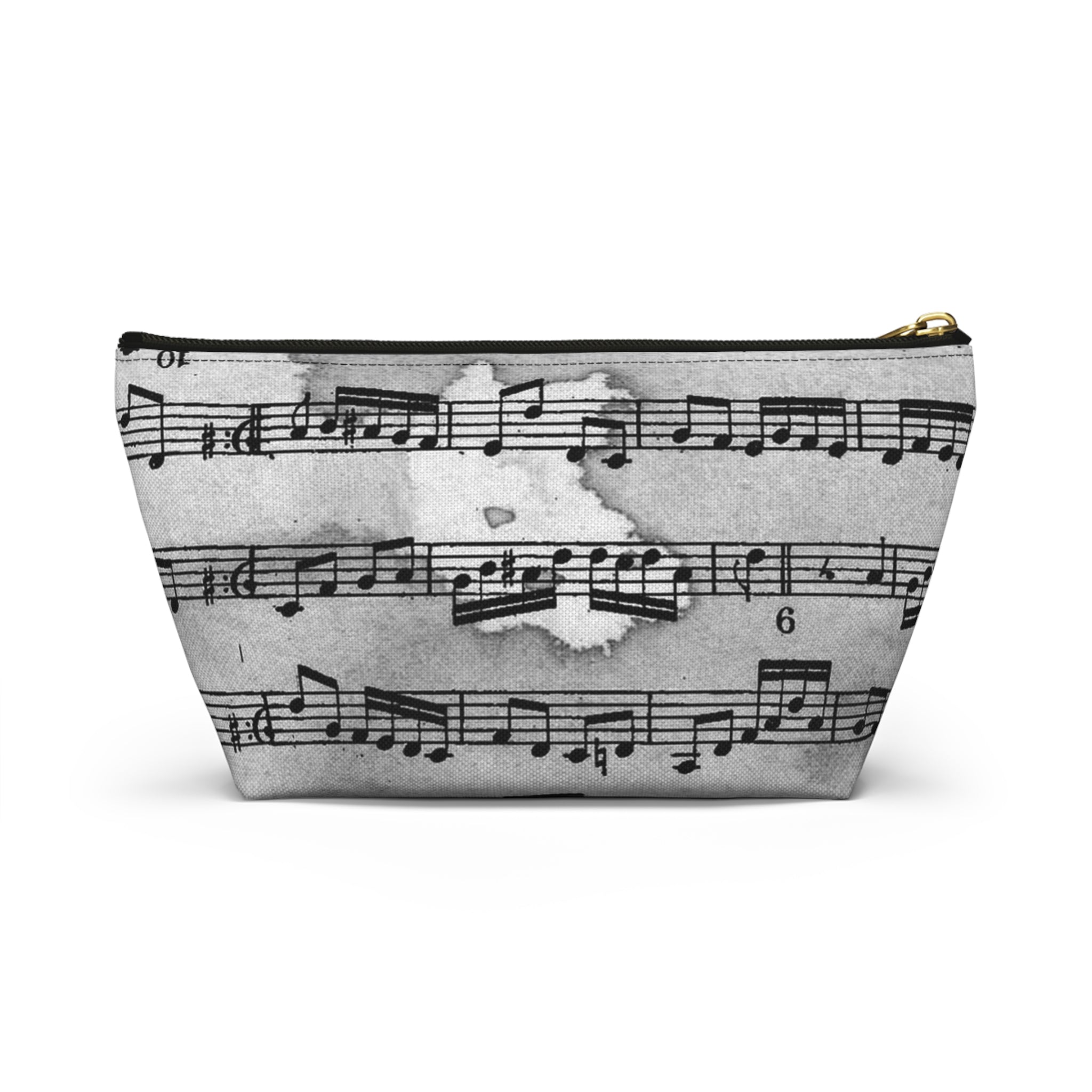 Drip Spill Type Beat Sheet Music Black Accessory Pouch w T-bottom, Artsulli - Art is Long, Life is Short, Bags, , , , , , , 