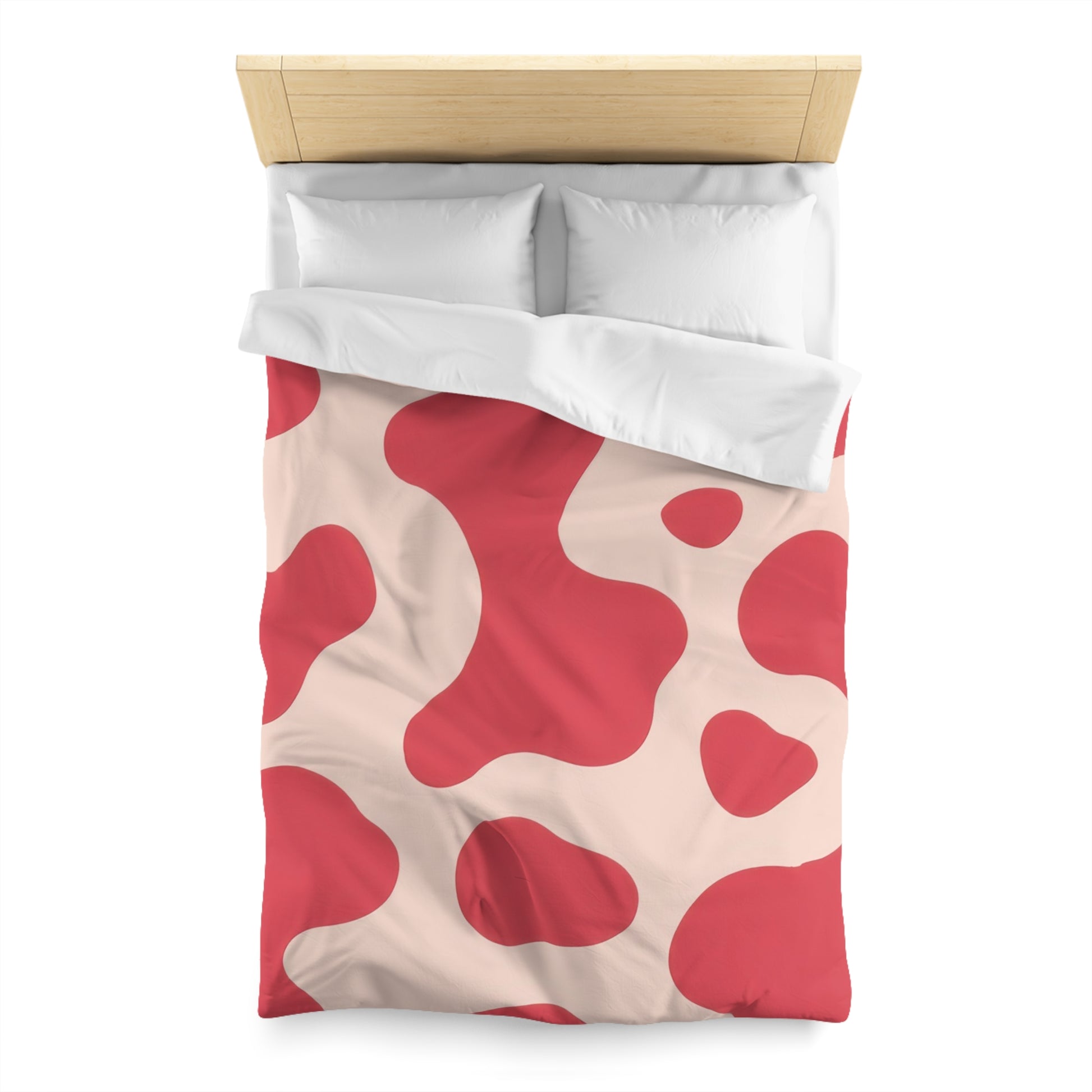 Red Jungle Cow Microfiber Duvet Cover, Artsulli - Art is Long, Life is Short, Home Decor, , , , , , , 