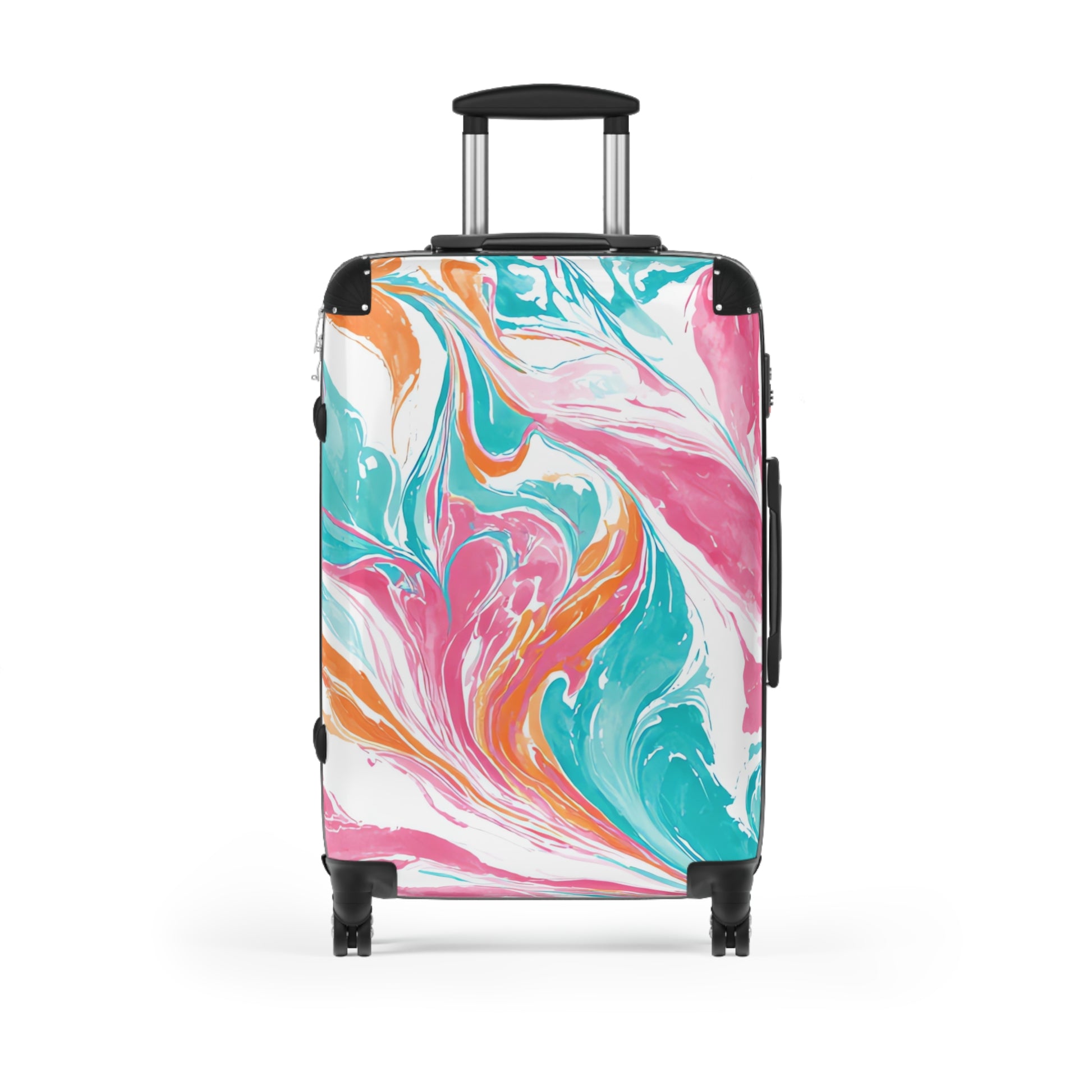 Liquid Pastel Spill Multi-Color Suitcase, Artsulli - Art is Long, Life is Short, Bags, Size, Medium, Color, Black, , , 57827892988994329680
