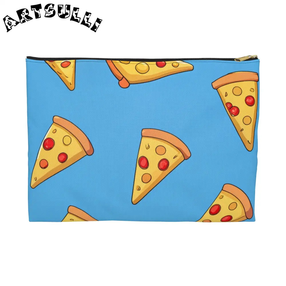 JAKKOUTTHEBXX Blue Pizza Dreamscape Accessory Pouch JAKKOUTTHEBXX