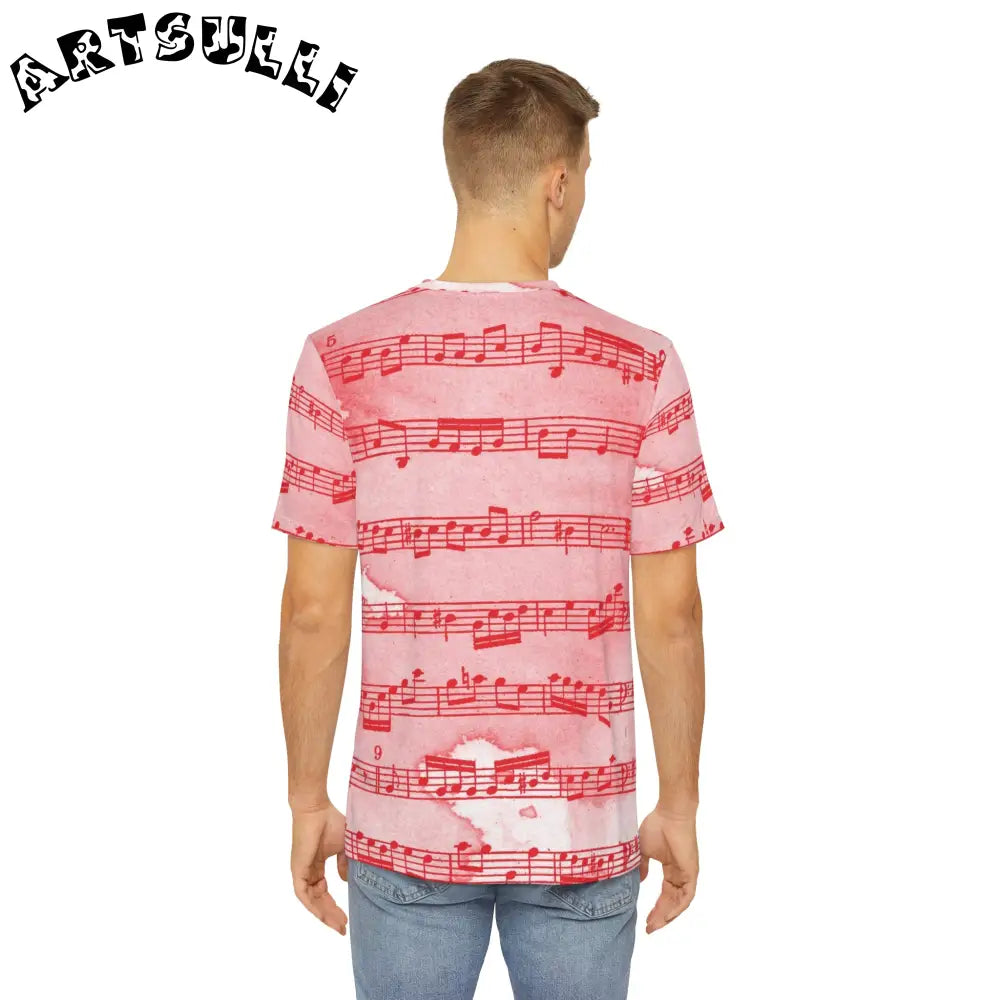 JAKKOUTTHEBXX Red Musical Score Print T-Shirt 2025