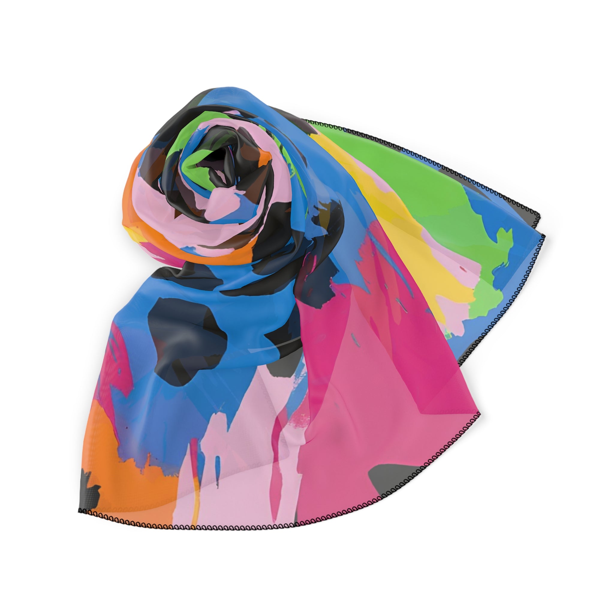 90s Neon Poly Scarf, Artsulli - Art is Long, Life is Short, Accessories, , , , , , , 