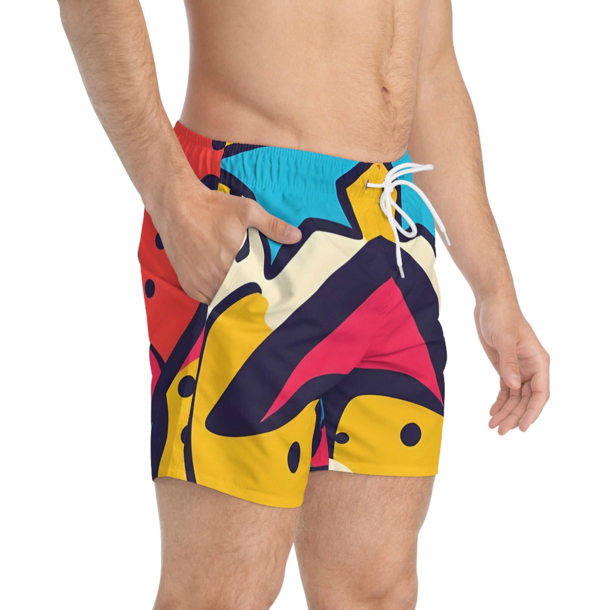 Comic x Pop Art Swim Trunks (AOP), Artsulli - Art is Long, Life is Short, All Over Prints, , , , , , , 
