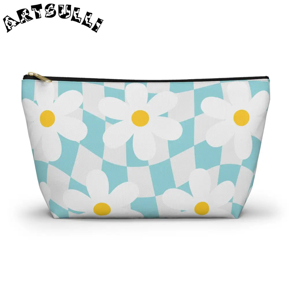 JAKKOUTTHEBXX Trippy Check Garden II Accessory Pouch w T-bottom