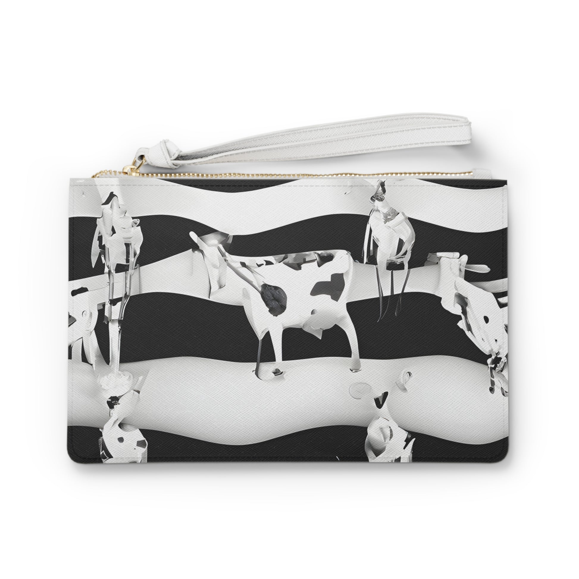 Cruellas Cattle LineClutch Bag, Artsulli - Art is Long, Life is Short, Bags, Size, One size, , , , , 37228752590341