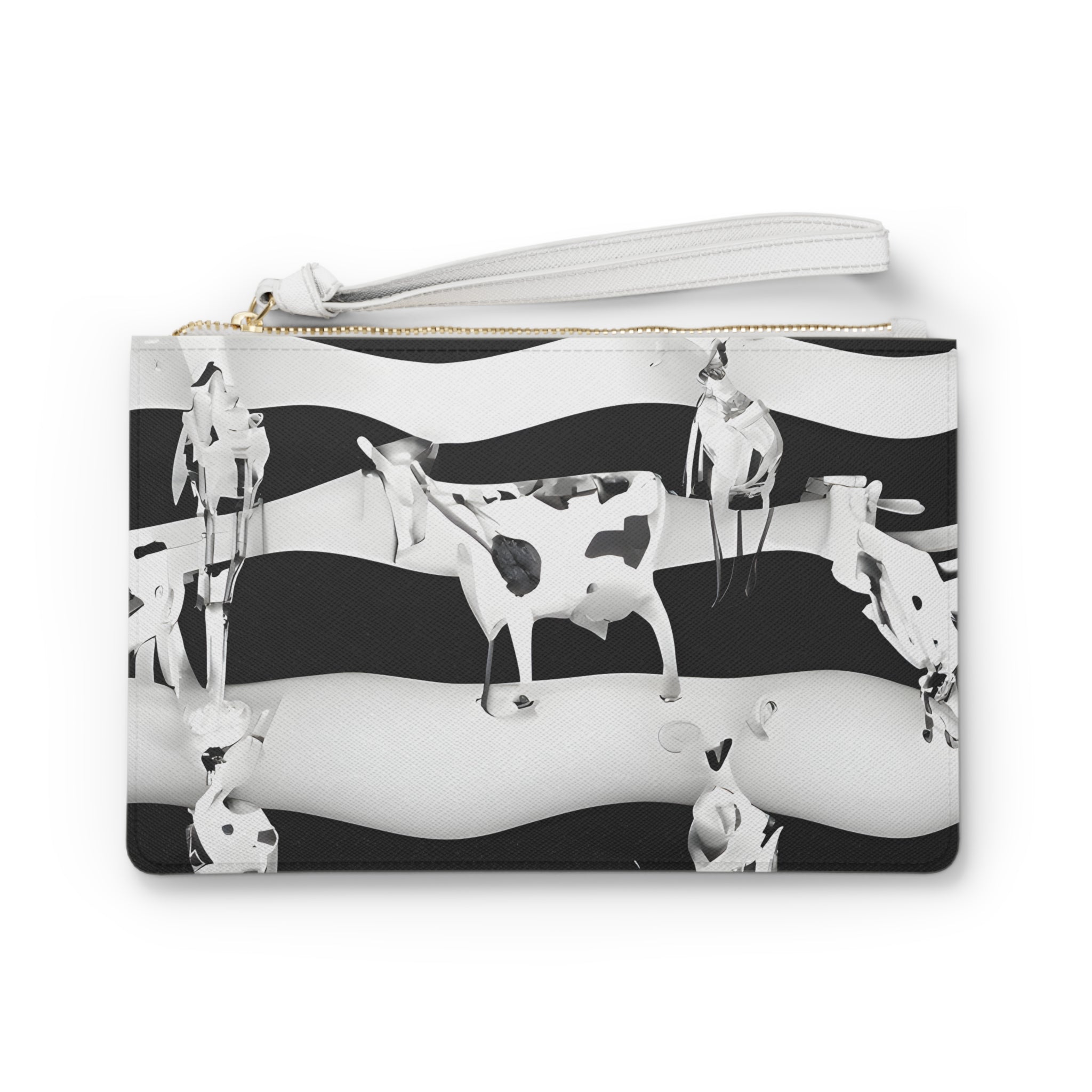 Cruellas Cattle LineClutch Bag, Artsulli - Art is Long, Life is Short, Bags, Size, One size, , , , , 37228752590341