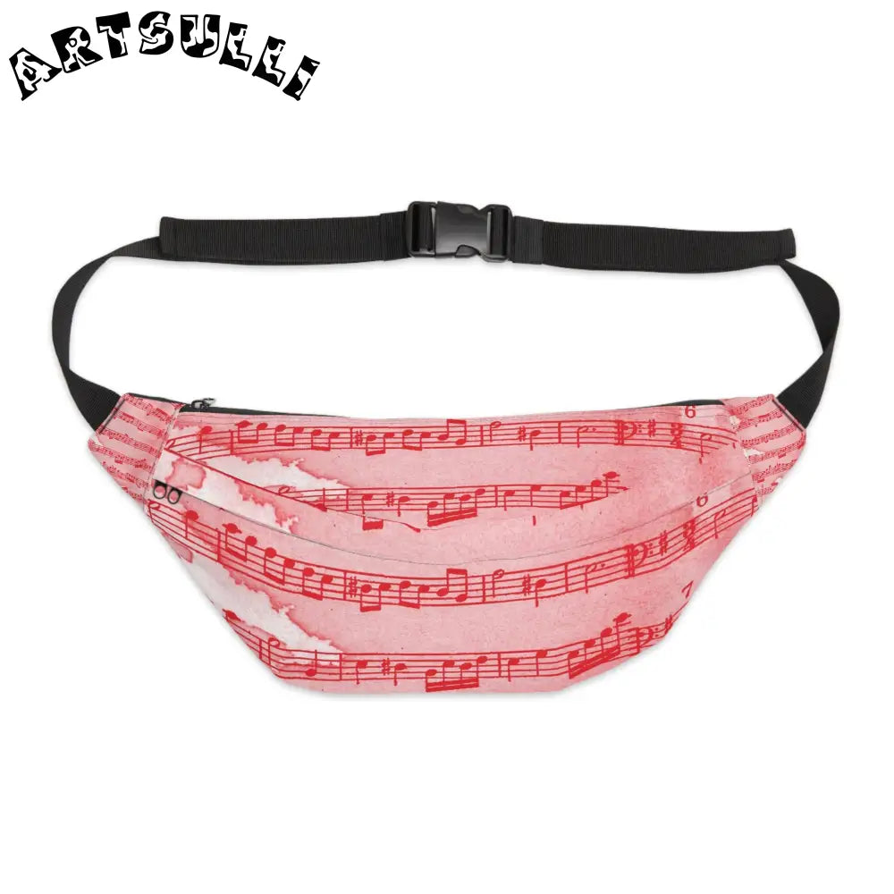 JAKKOUTTHEBXX Pink Musical Score Fanny Pack 2025