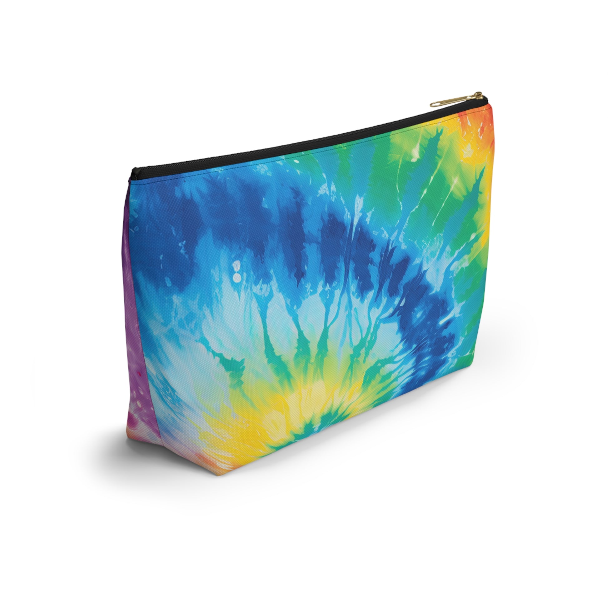 Tie Dye Accessory Pouch w T-bottom, Artsulli - Art is Long, Life is Short, Bags, , , , , , , 