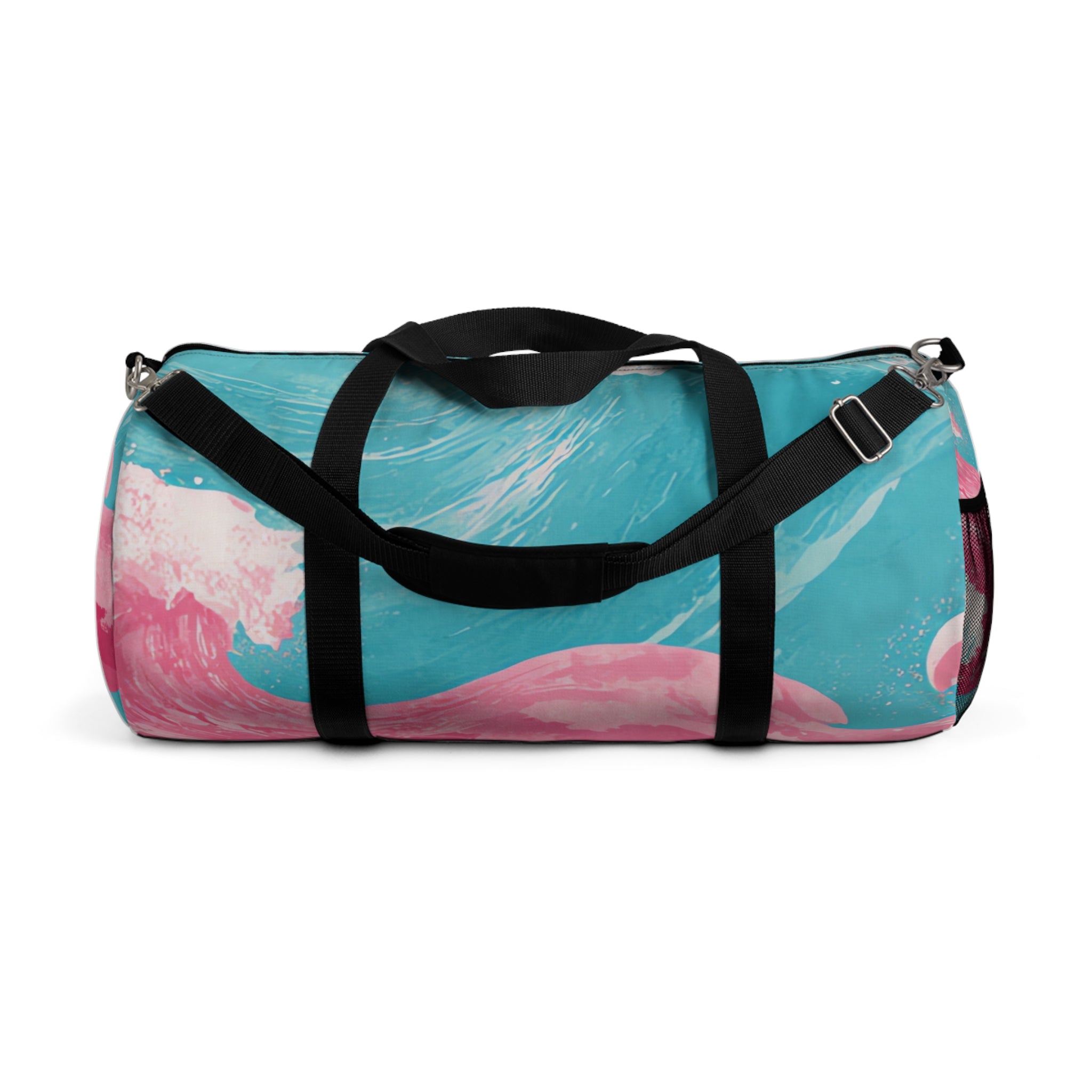 The Great Pastelwave Pink and Blue Duffel Bag, Artsulli - Art is Long, Life is Short, Bags, Size, Large, , , , , 27518309099508056201