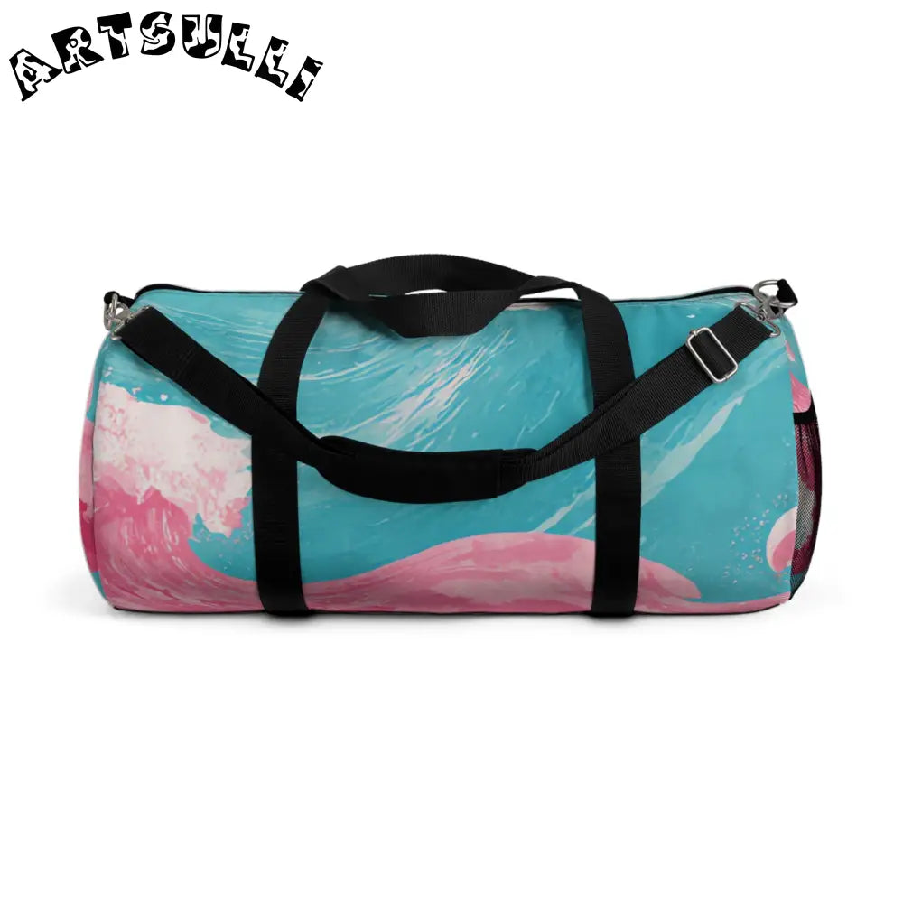 JAKKOUTTHEBXX The Great Pastelwave Pink and Blue Duffel Bag