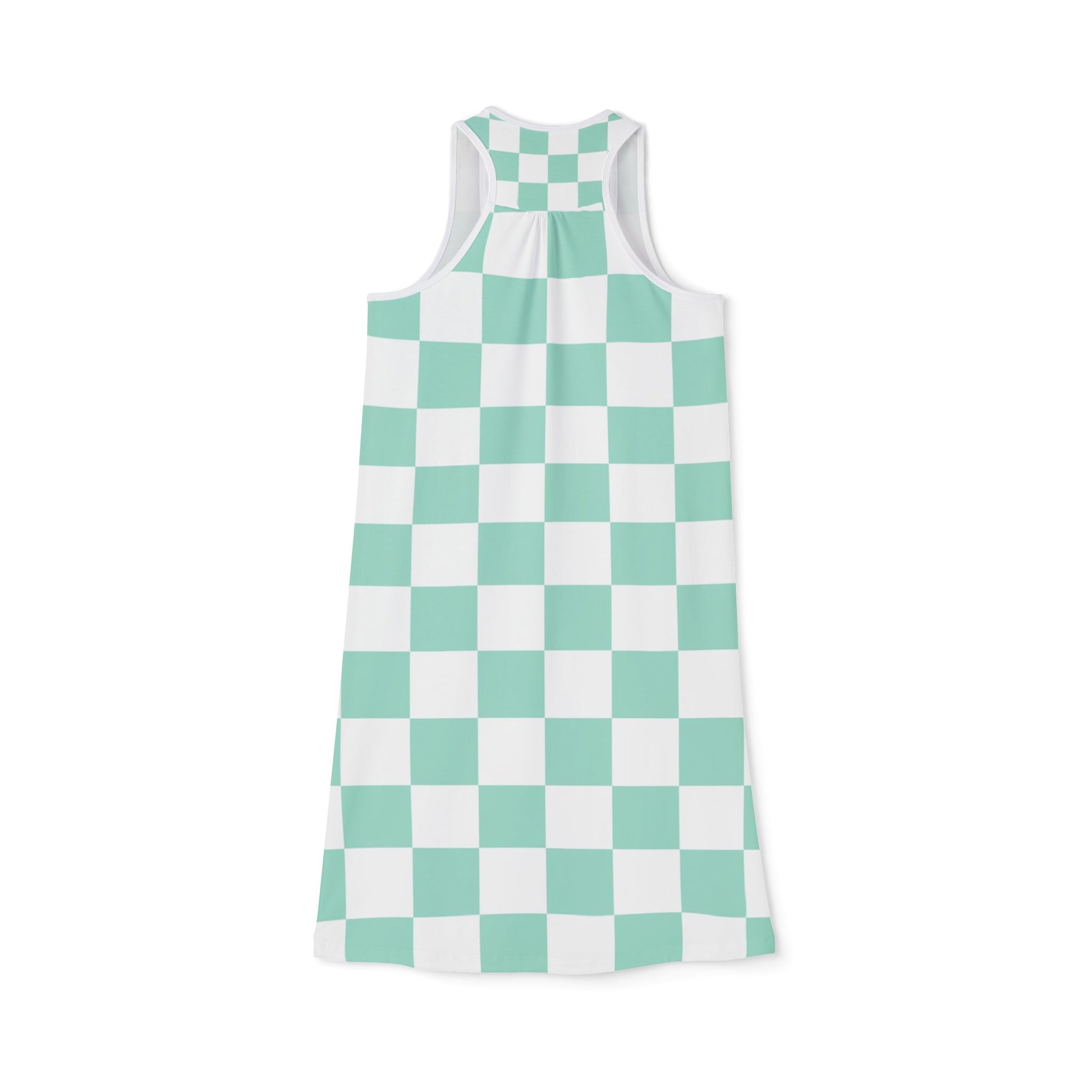 Chessboard Women's Racerback Dress (AOP), Artsulli - Art is Long, Life is Short, Tank Top, , , , , , , 