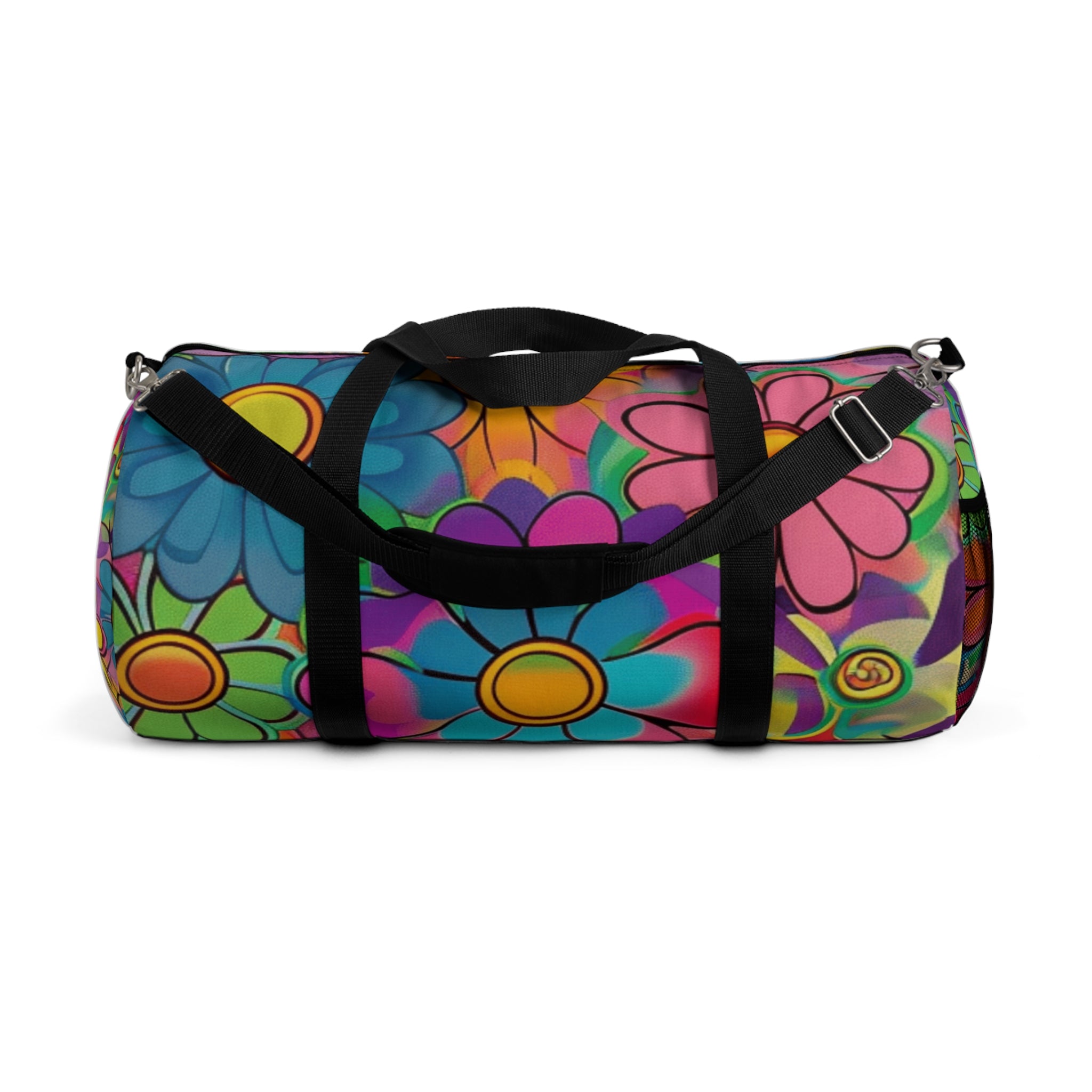 Chromatic Daisy Dream Duffel Bag, Artsulli - Art is Long, Life is Short, Bags, Size, Large, , , , , 27921065942334012876