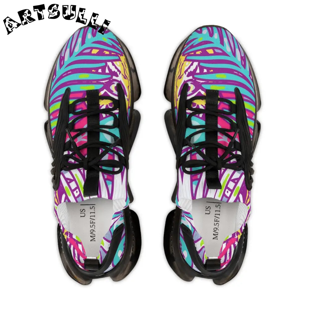JAKKOUTTHEBXX Tropical Jungle Tigers Torquise and Purple Men’s Mesh