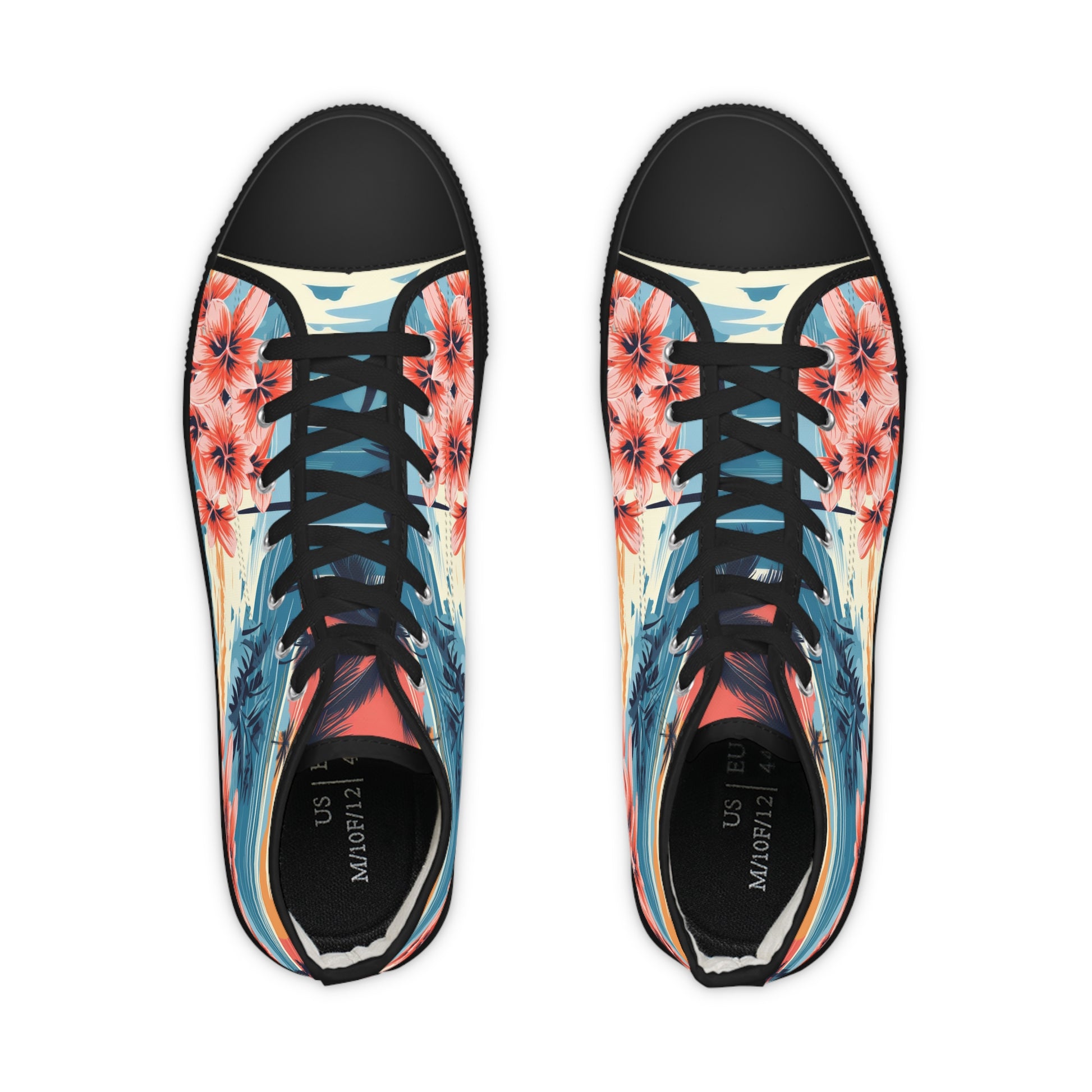 Palm Beach Men's High Top Sneakers, Artsulli - Art is Long, Life is Short, Shoes, , , , , , , 