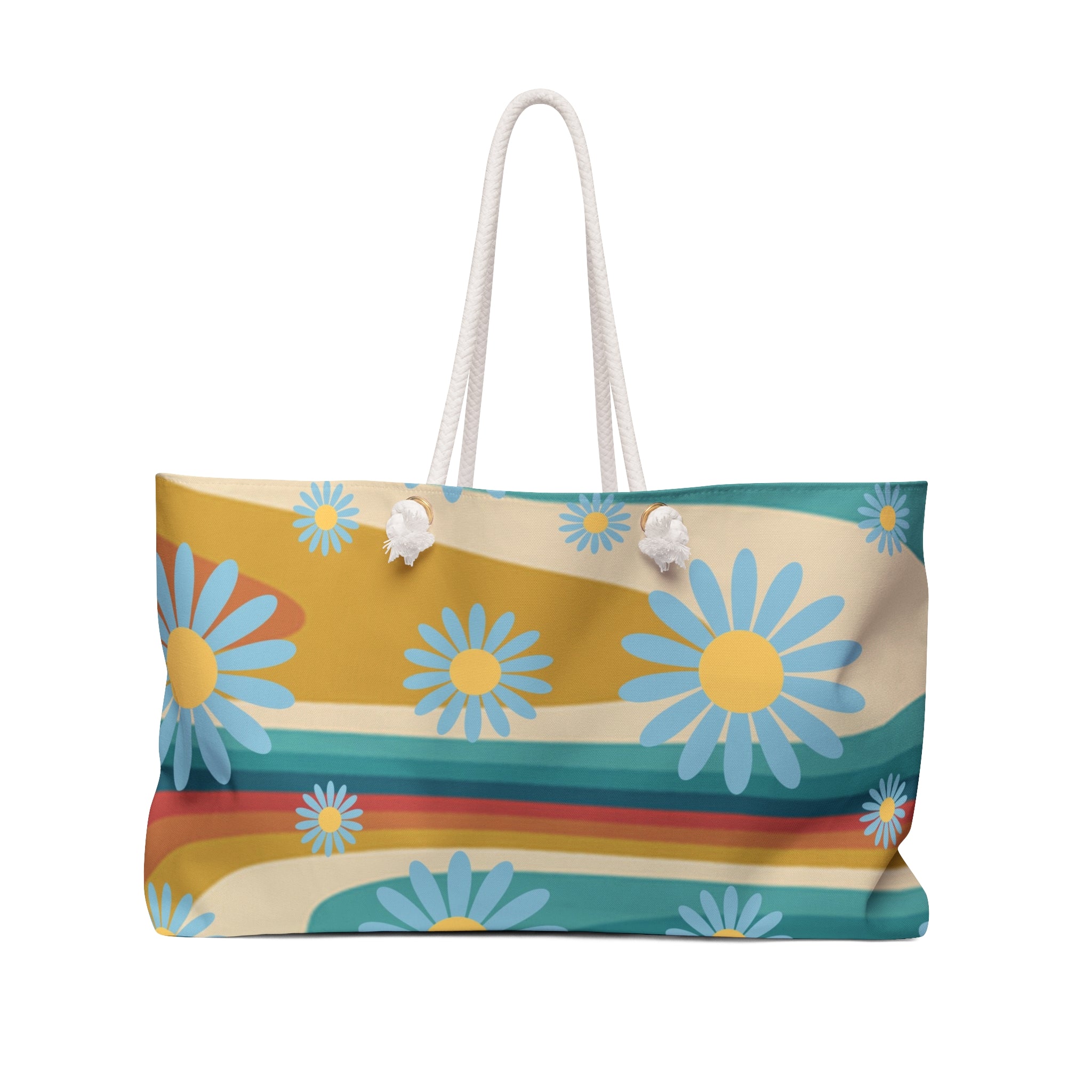 Psychedelic Floral Hills Multi-Color Weekender Bag, Artsulli - Art is Long, Life is Short, Bags, Size, 24" × 13", , , , , 15667130448233