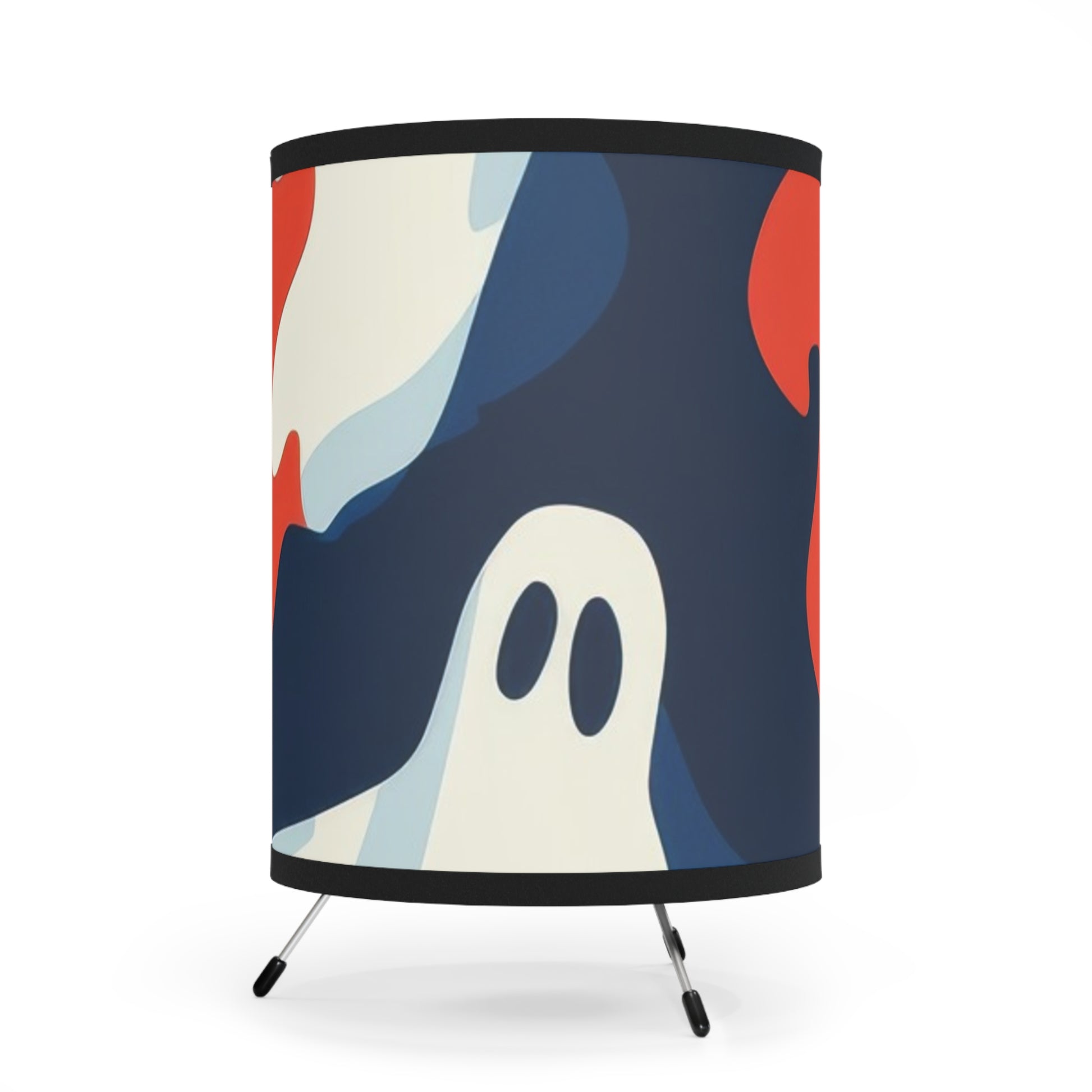 Camo Ghosts Tripod Lamp with High-Res Printed Shade, US\CA plug, Artsulli - Art is Long, Life is Short, Home Decor, , , , , , , 