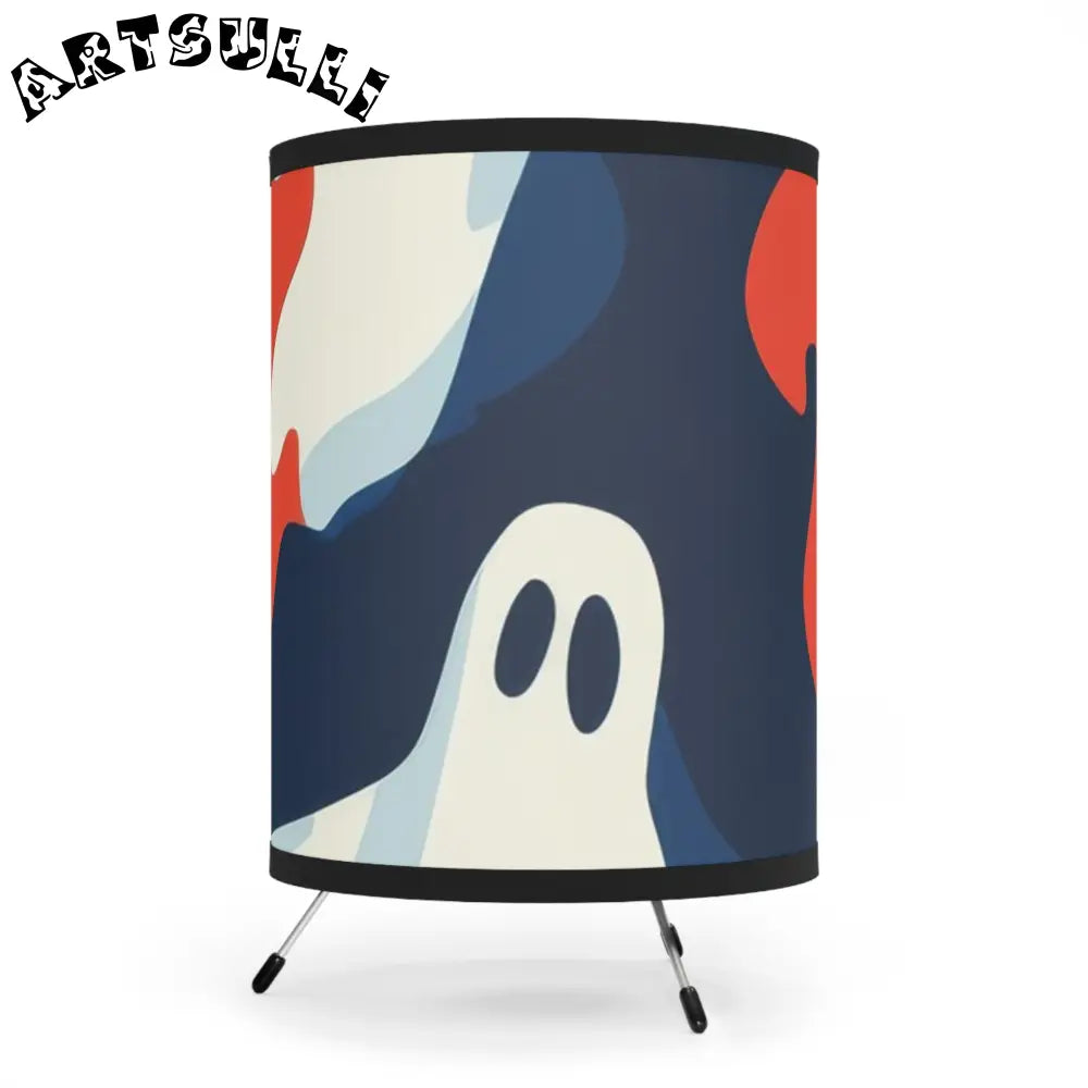 JAKKOUTTHEBXX Camo Ghosts Tripod Lamp with High-Res Printed Shade