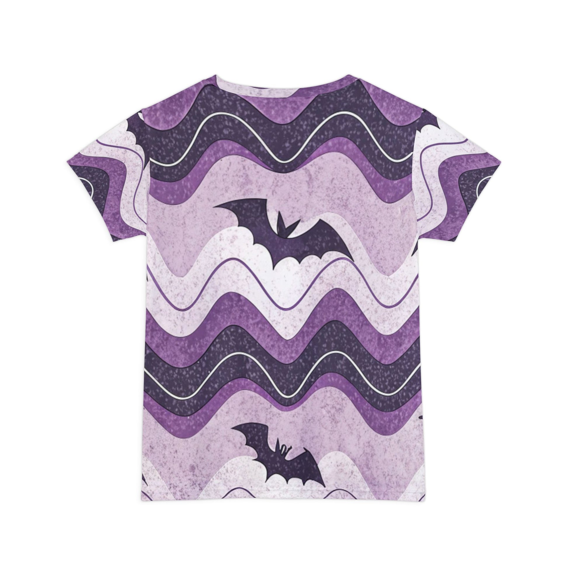 Bat Wave Women's Short Sleeve Shirt (AOP), Artsulli - Art is Long, Life is Short, All Over Prints, , , , , , , 