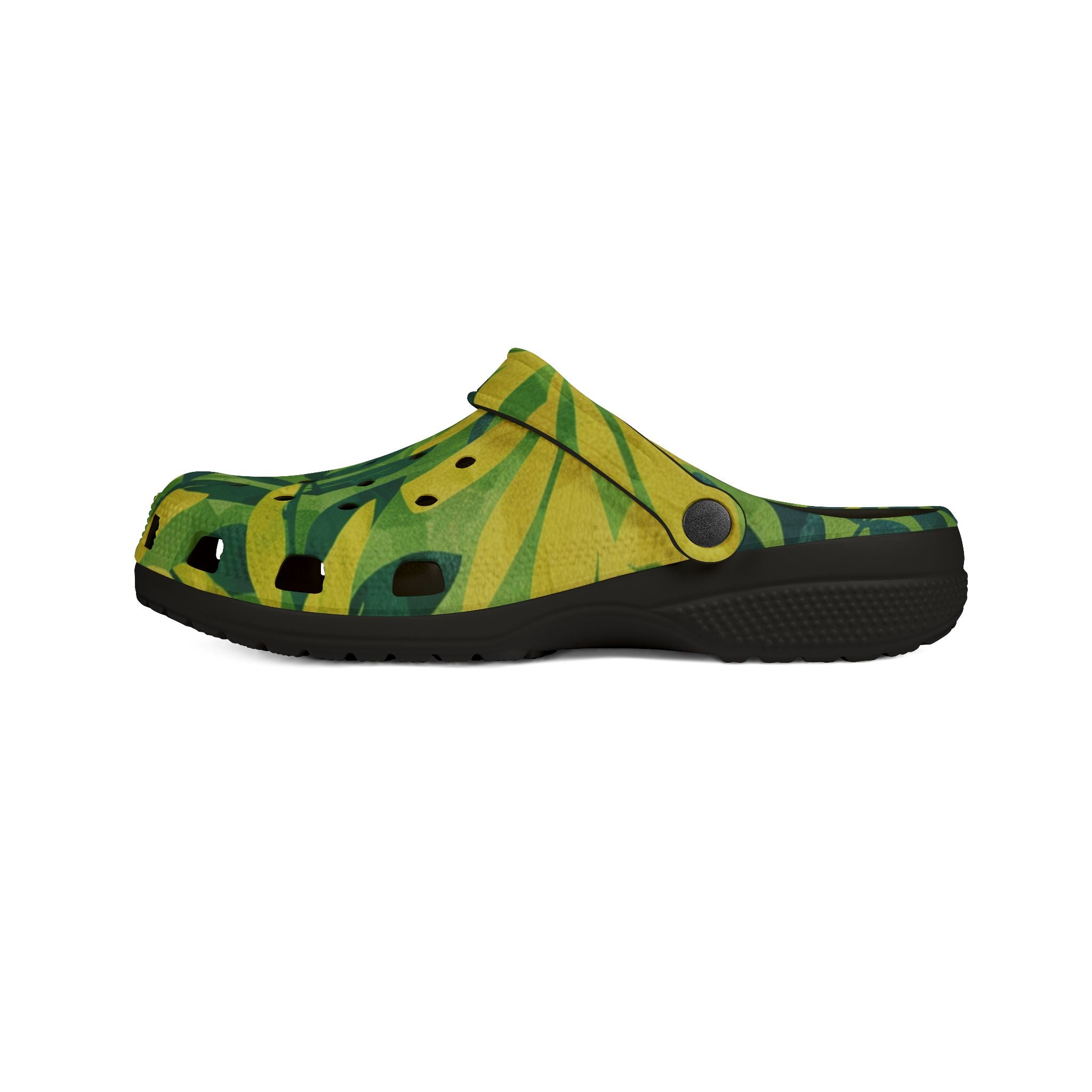 Green Leaf x Yellow Leaf x Tropical x Jungle EVA Foam Rubber Shoes (AOP), Artsulli - Art is Long, Life is Short, Shoes, , , , , , , 