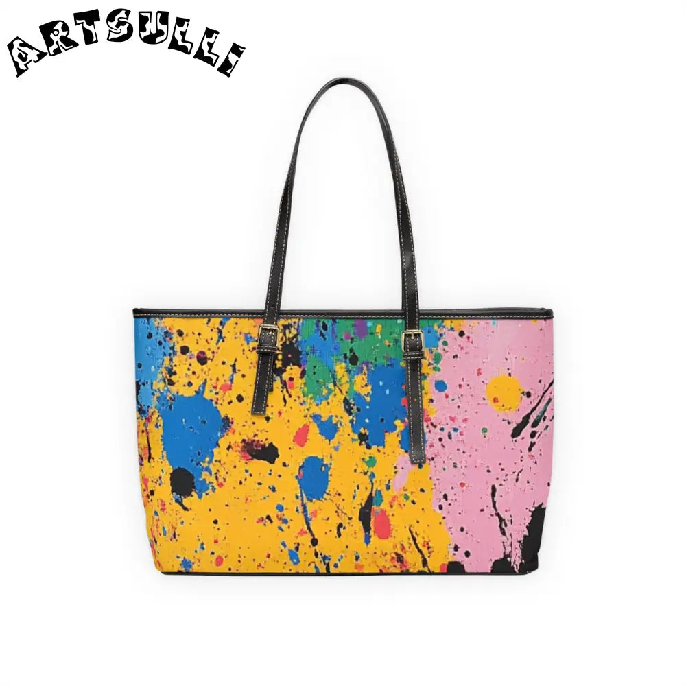 JAKKOUTTHEBXX The Colors Of Paint Splatter PU Leather Shoulder Bag