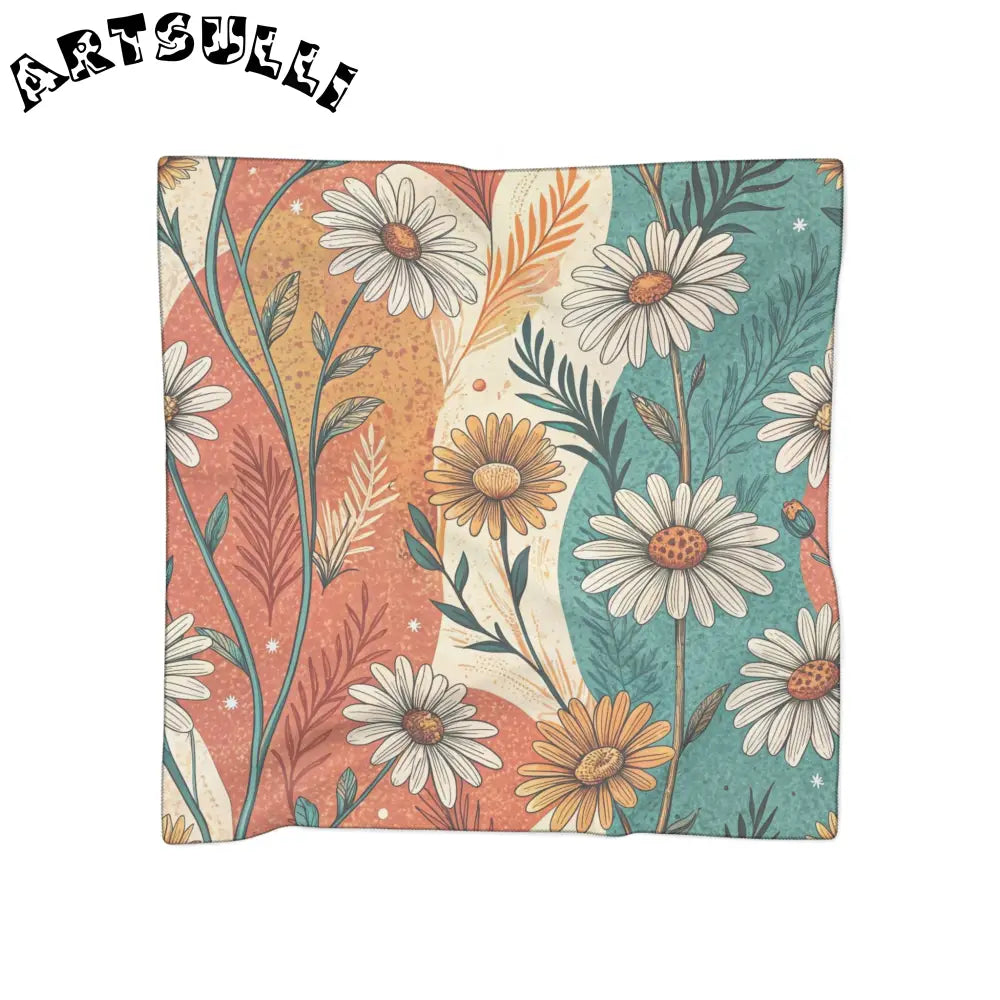 JAKKOUTTHEBXX Retro Daisy Dream Poly Scarf JAKKOUTTHEBXX Artsulli