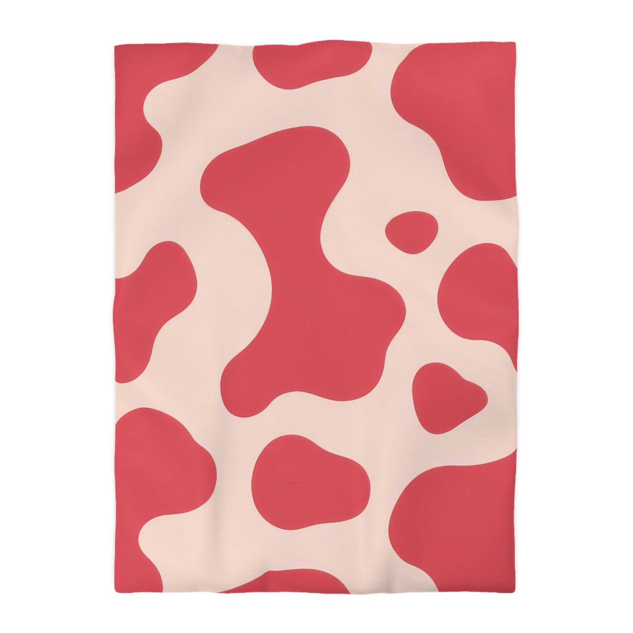 Red Jungle Cow Microfiber Duvet Cover, Artsulli - Art is Long, Life is Short, Home Decor, Size, Twin XL, Color, White, , , 19182547591732663239