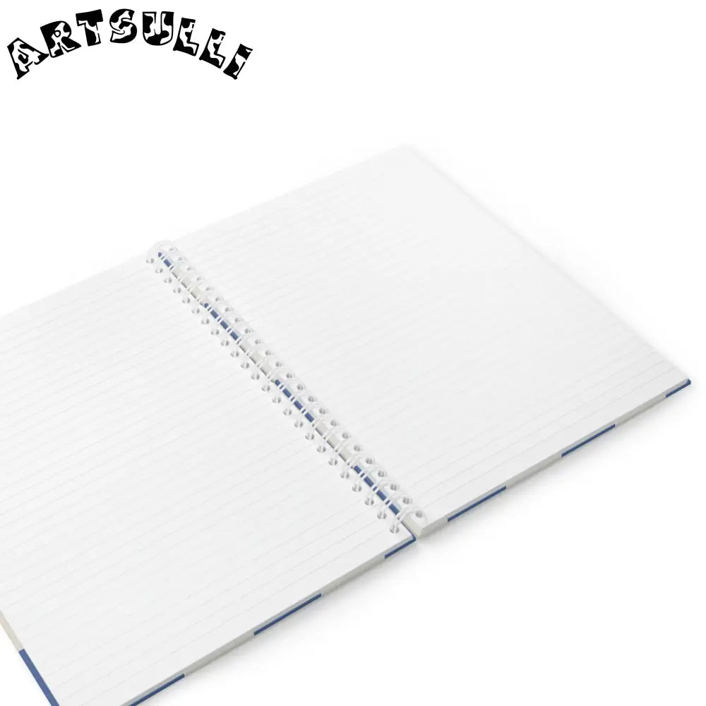 JAKKOUTTHEBXX Checkerboard Blue Spiral Notebook JAKKOUTTHEBXX