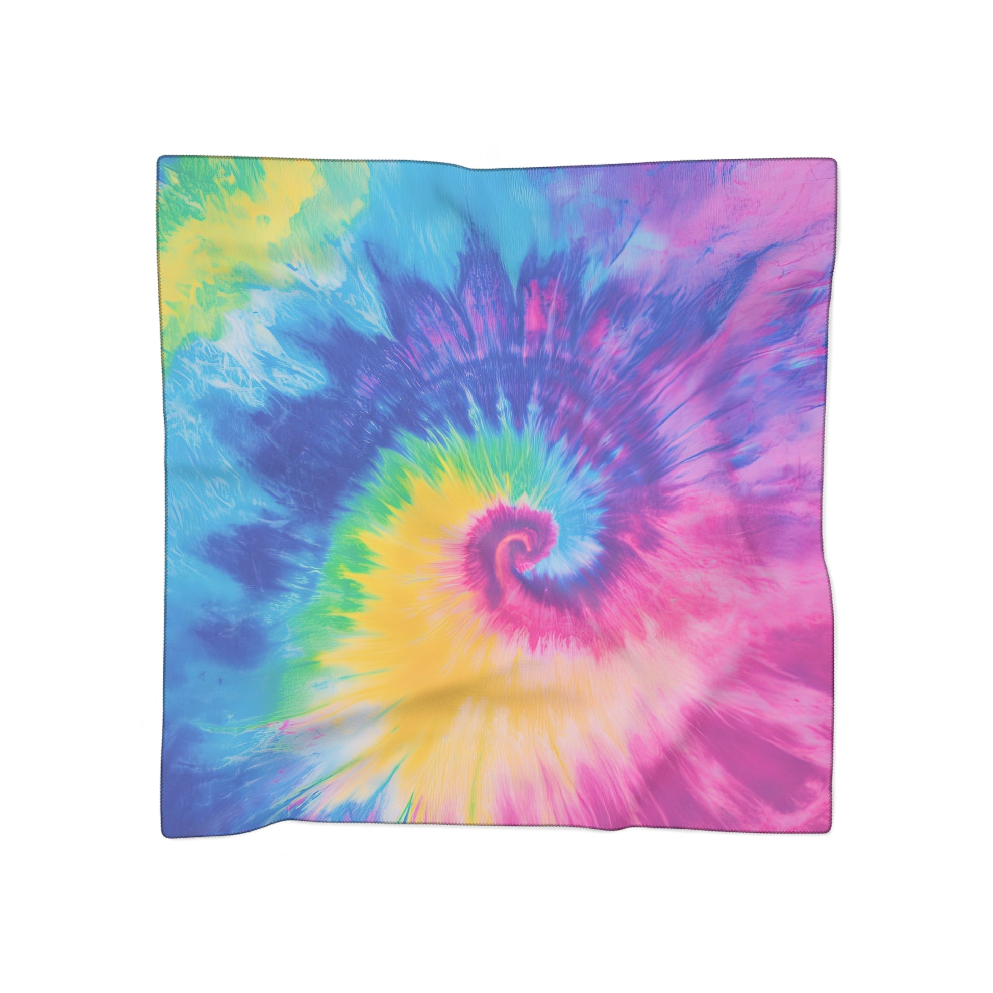 Psychedelic Tie Dye II Poly Scarf, Artsulli - Art is Long, Life is Short, Accessories, Color, Poly chiffon, Size, 50" × 50", , , 49869720127193877645