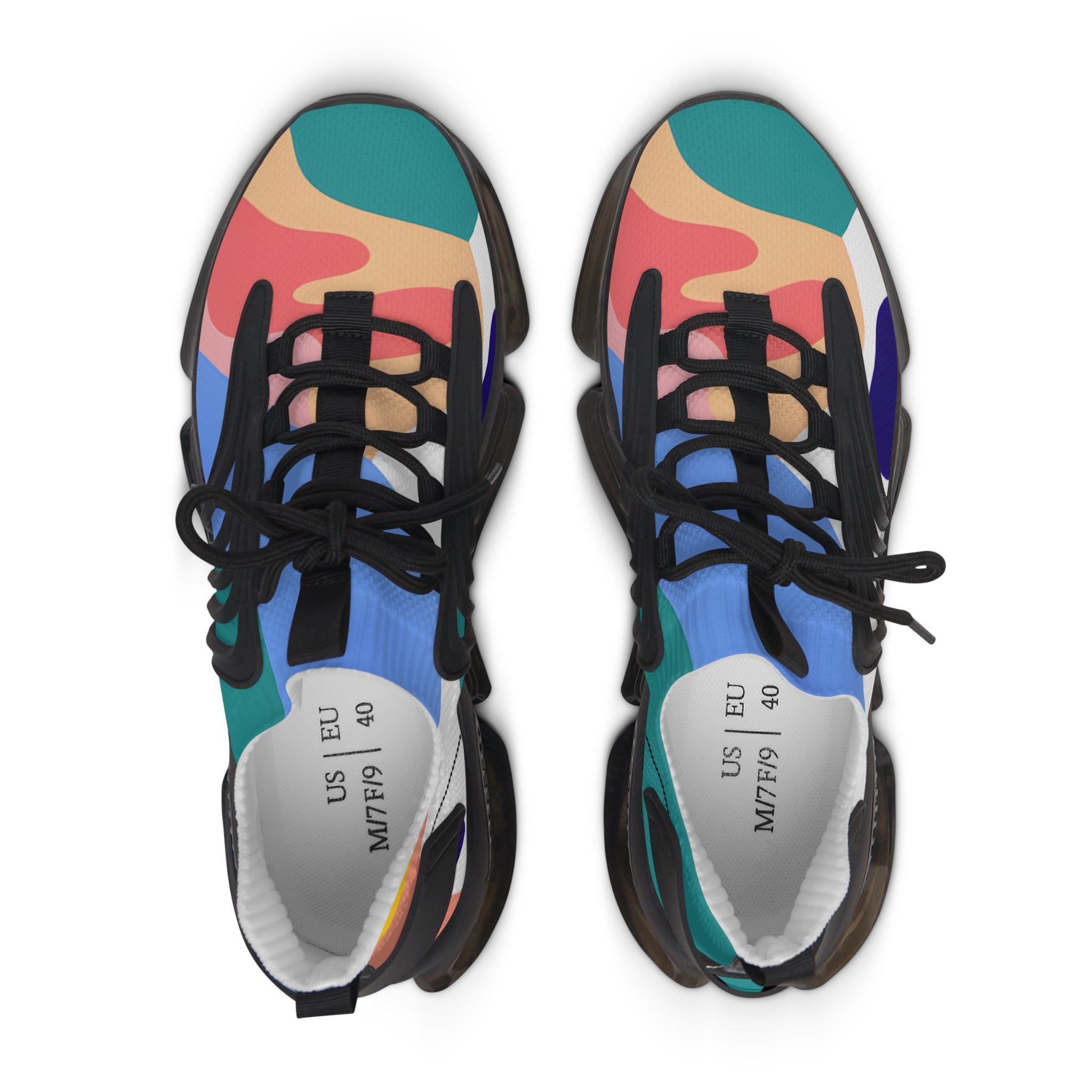 Lush Risograph Jungle Women's Mesh Sneakers, Artsulli - Art is Long, Life is Short, Shoes, , , , , , , 