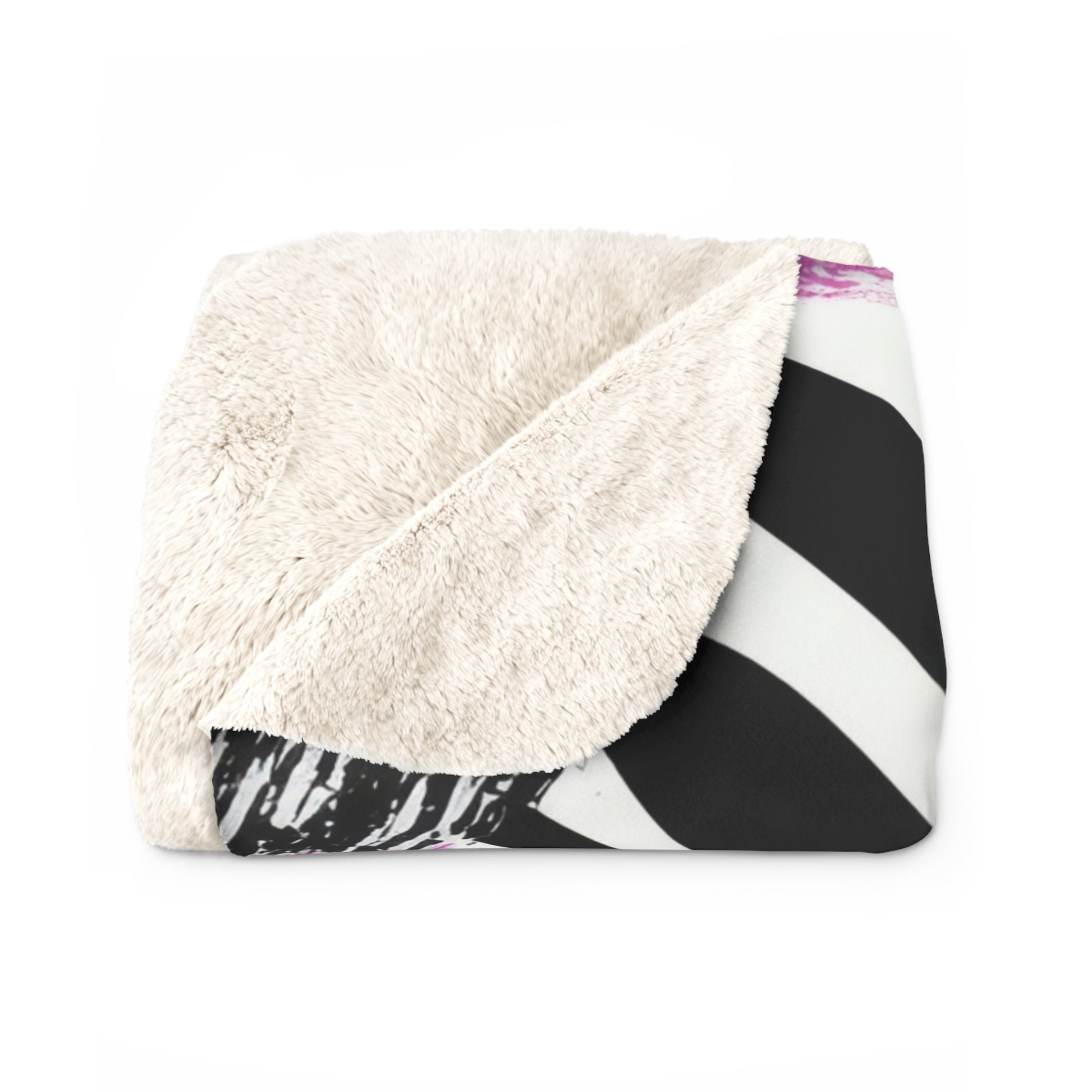 Zebra Stripes x Leapord Print x Paint Splatter Multi-Color II Sherpa Fleece Blanket, Artsulli - Art is Long, Life is Short, Home Decor, , , , , , , 