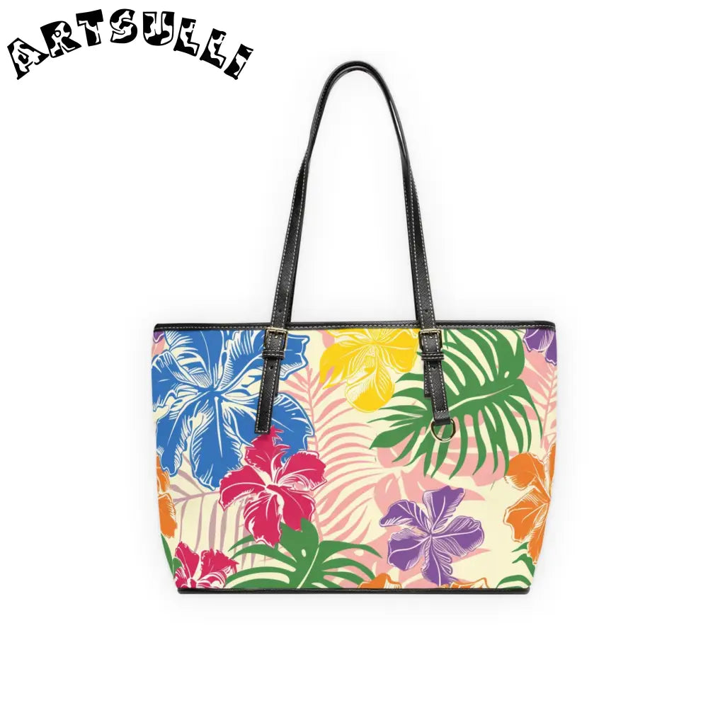 JAKKOUTTHEBXX Tropical Print PU Leather Shoulder Bag 2025