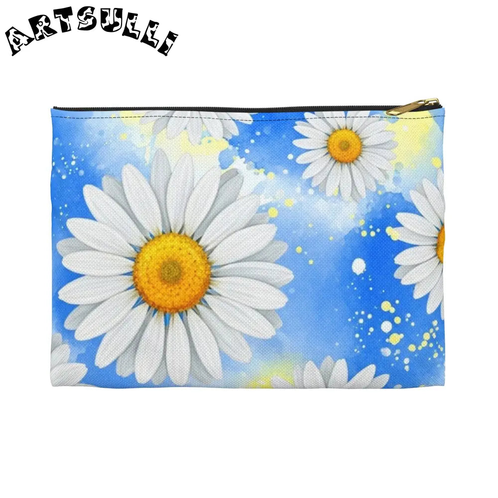 JAKKOUTTHEBXX Daisies Accessory Pouch JAKKOUTTHEBXX Artsulli - Art