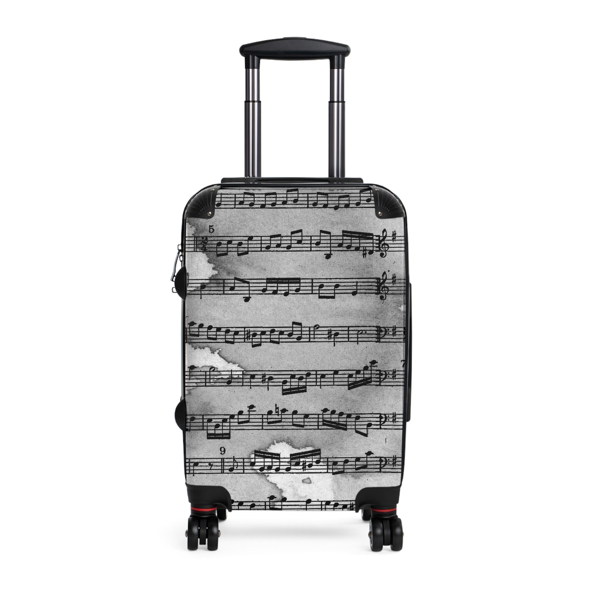 Drip Spill Type Beat Sheet Music Black Suitcase, Artsulli - Art is Long, Life is Short, Bags, Size, Small, Color, Black, , , 20126089800587160181