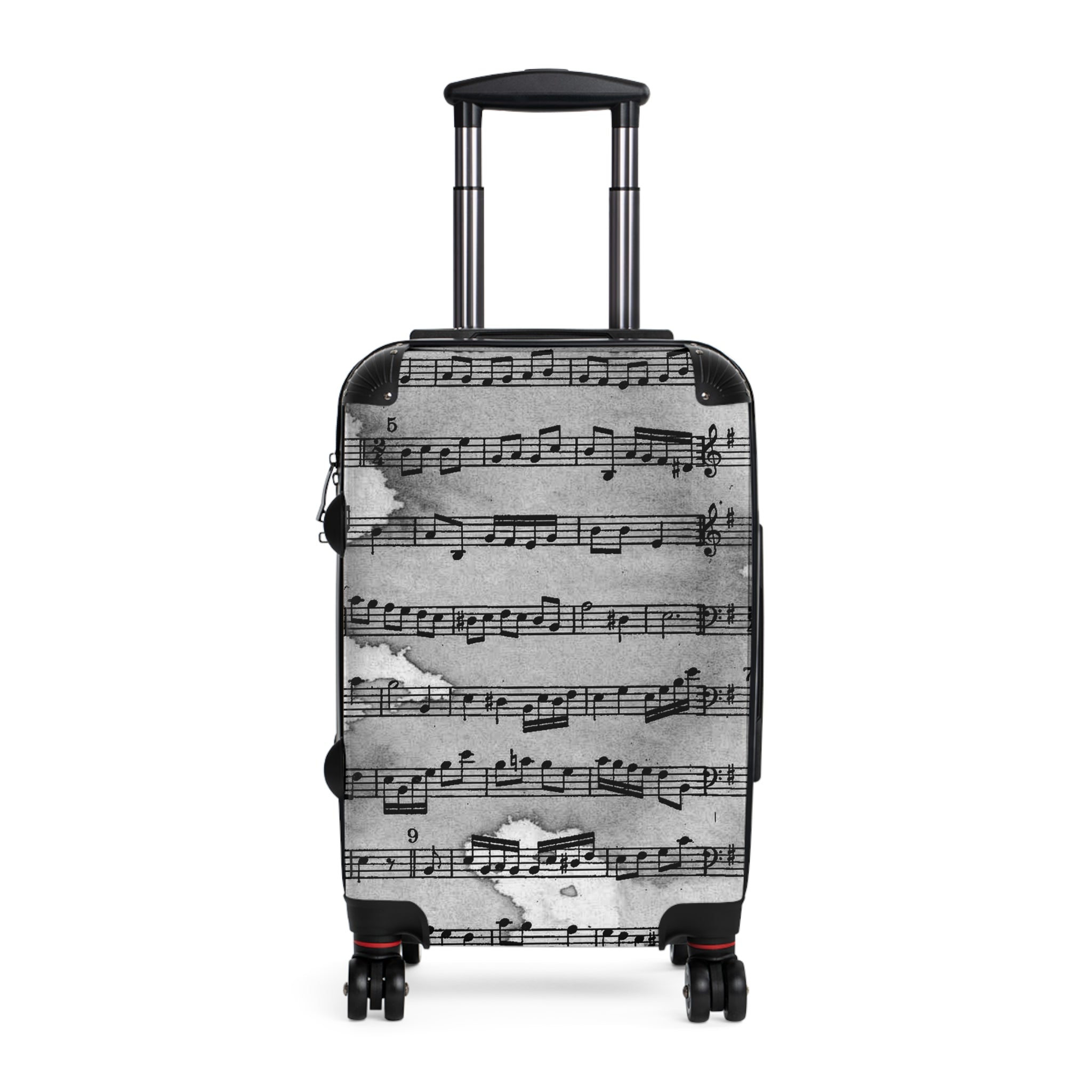Drip Spill Type Beat Sheet Music Black Suitcase, Artsulli - Art is Long, Life is Short, Bags, Size, Small, Color, Black, , , 20126089800587160181