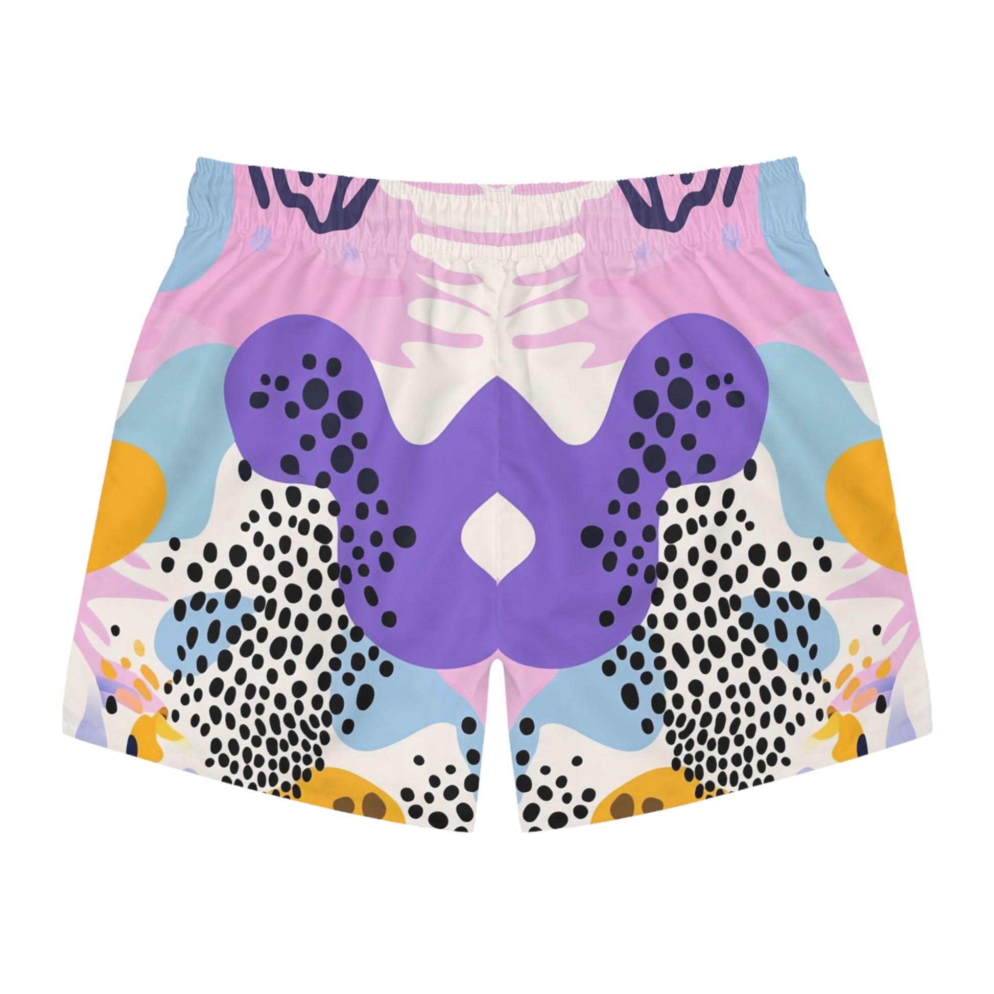 Colorful Abstract Shapes Swim Trunks (AOP), Artsulli - Art is Long, Life is Short, All Over Prints, , , , , , , 