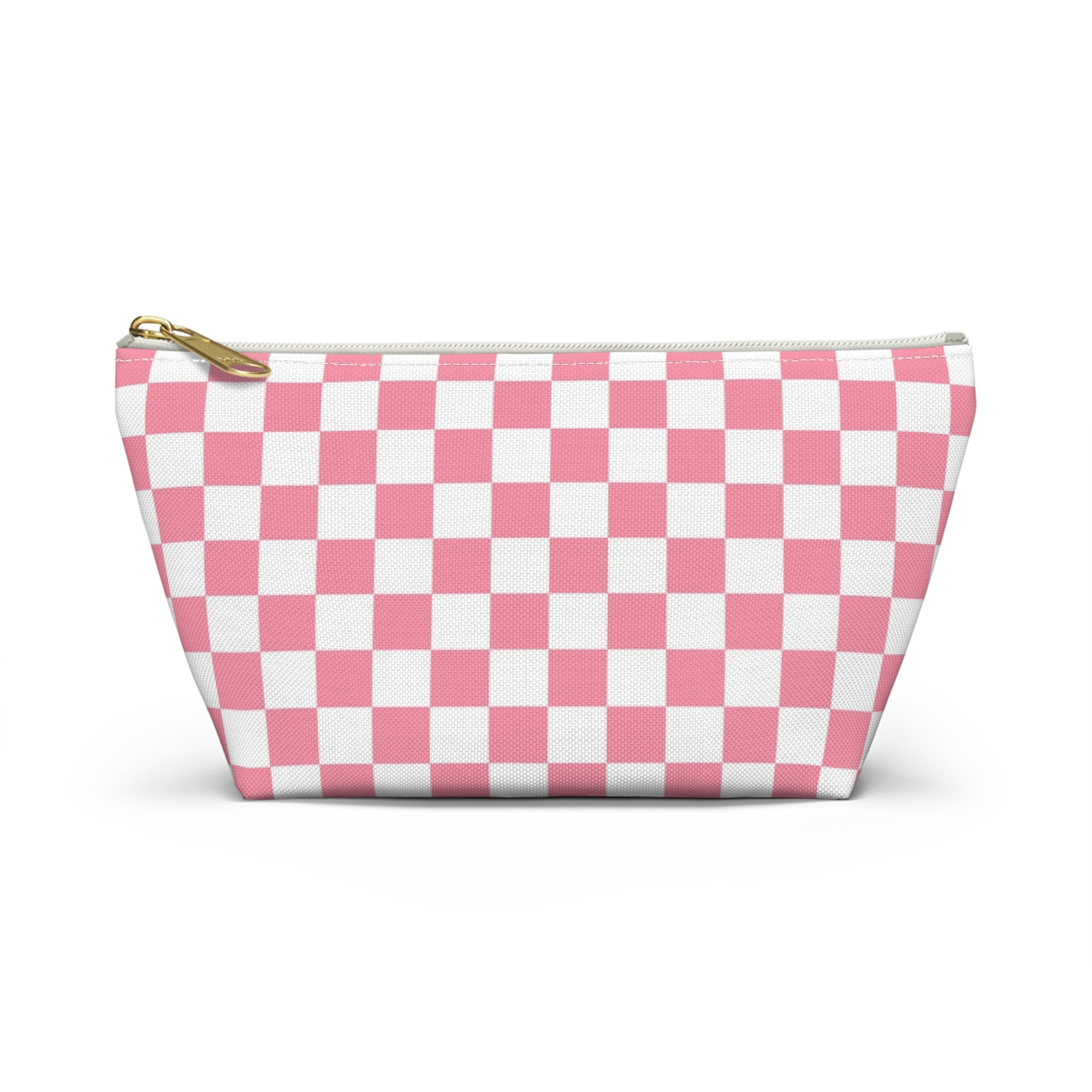 Brigandine Checkered Scene Accessory Pouch w T-bottom, Artsulli - Art is Long, Life is Short, Bags, Size, Small, Color, White zipper, , , 24826803985722309253