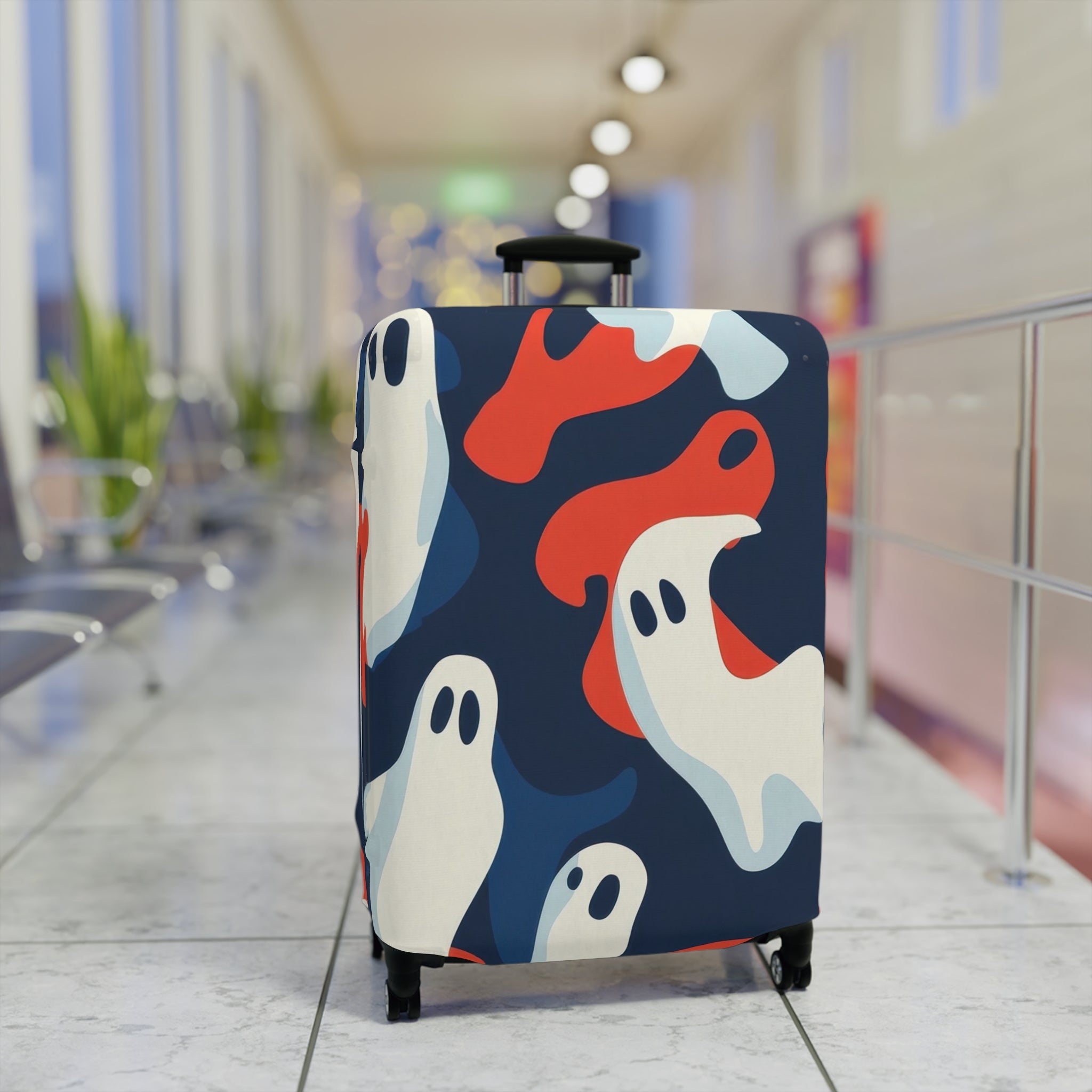 Camo Ghosts Luggage Cover, Artsulli - Art is Long, Life is Short, Accessories, , , , , , , 
