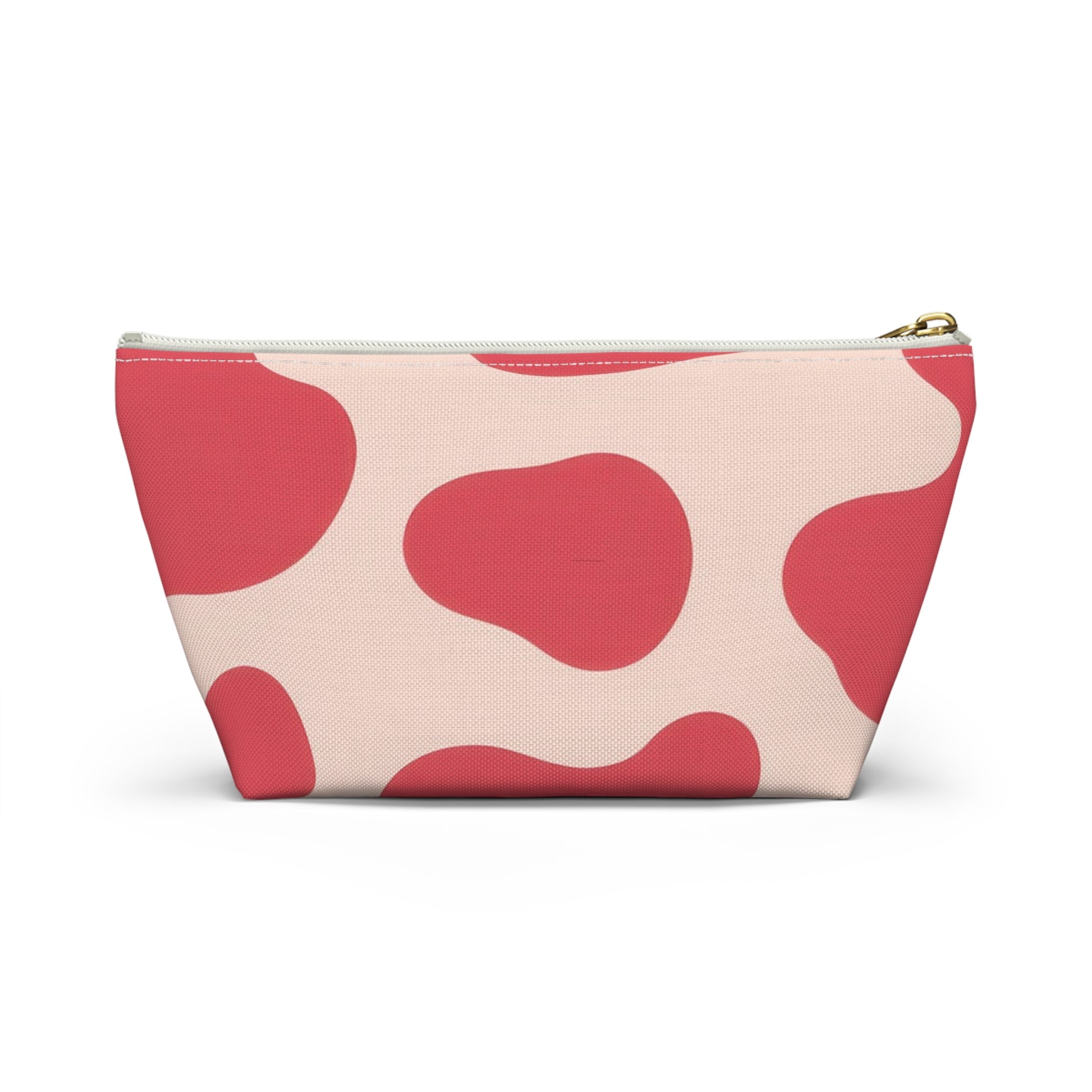 Red Jungle Cow Accessory Pouch w T-bottom, Artsulli - Art is Long, Life is Short, Bags, , , , , , , 