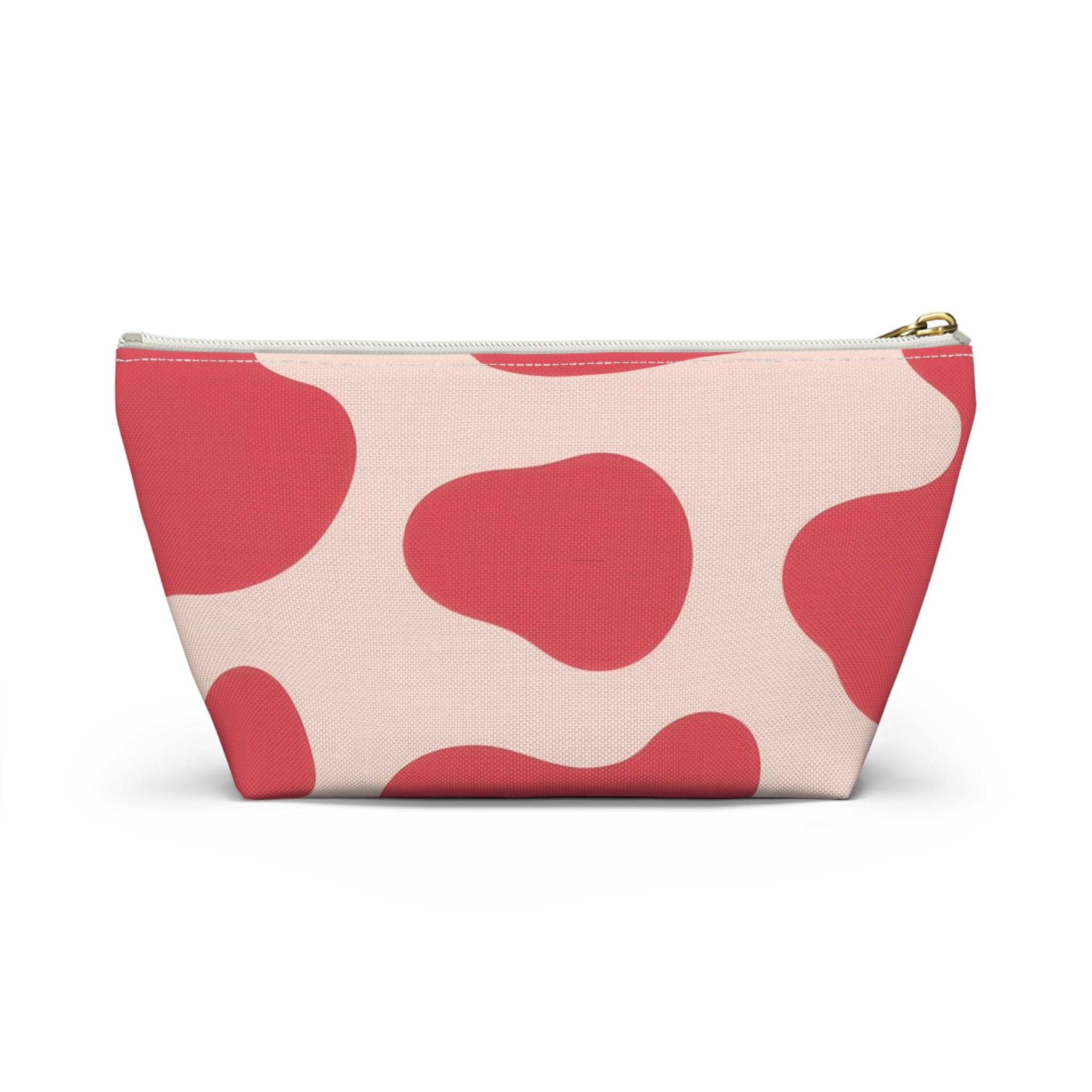 Red Jungle Cow Accessory Pouch w T-bottom, Artsulli - Art is Long, Life is Short, Bags, , , , , , , 