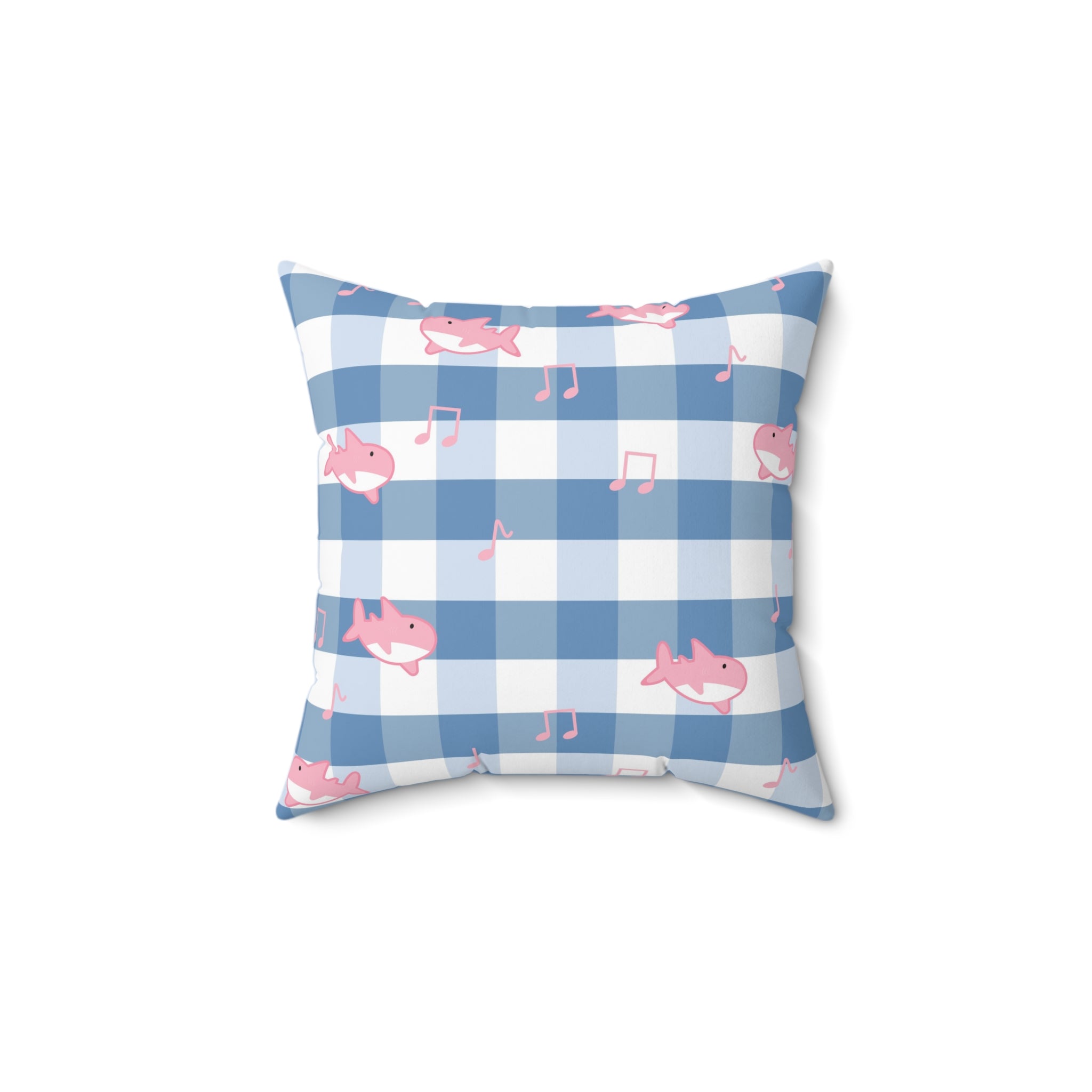 Music Shark Spun Polyester Square Pillow, Artsulli - Art is Long, Life is Short, Home Decor, Size, 14" × 14", , , , , 11302102417604358078