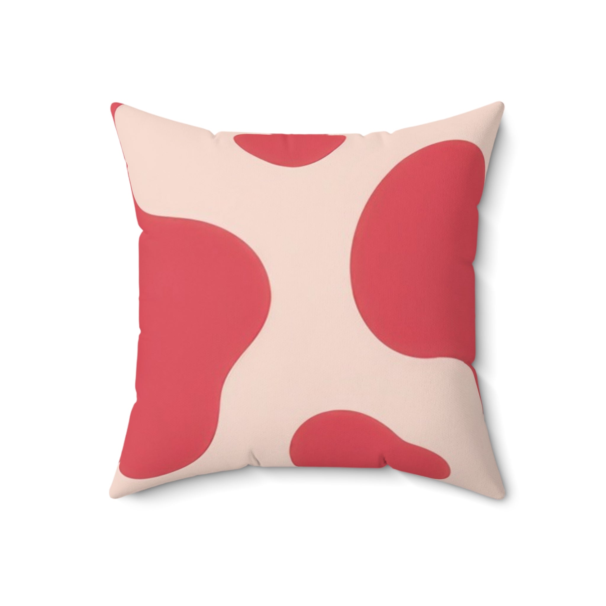 Red Jungle Cow Spun Polyester Square Pillow, Artsulli - Art is Long, Life is Short, Home Decor, , , , , , , 