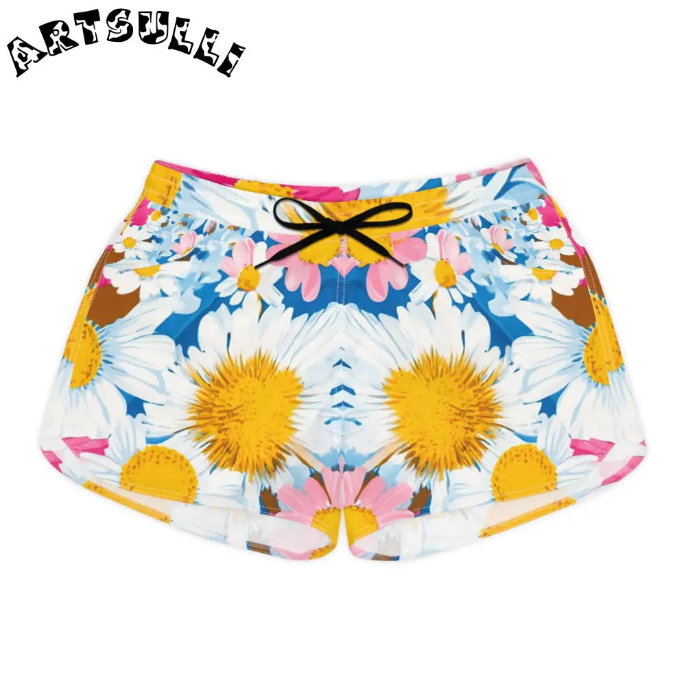 JAKKOUTTHEBXX CDG Daisy Dream Blue Women’s Casual Shorts (AOP)