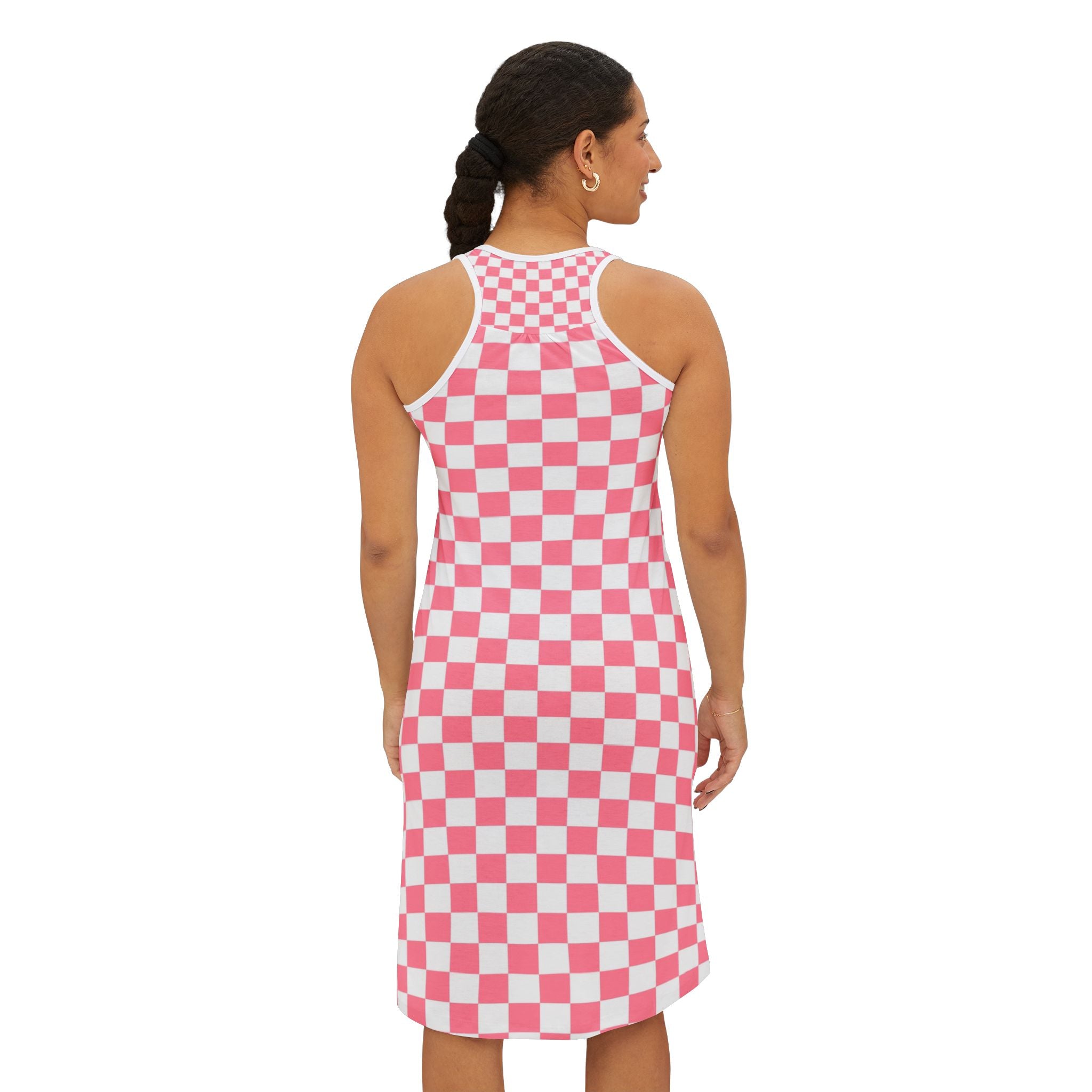 Brigandine Checkered Scene Women's Racerback Dress (AOP)