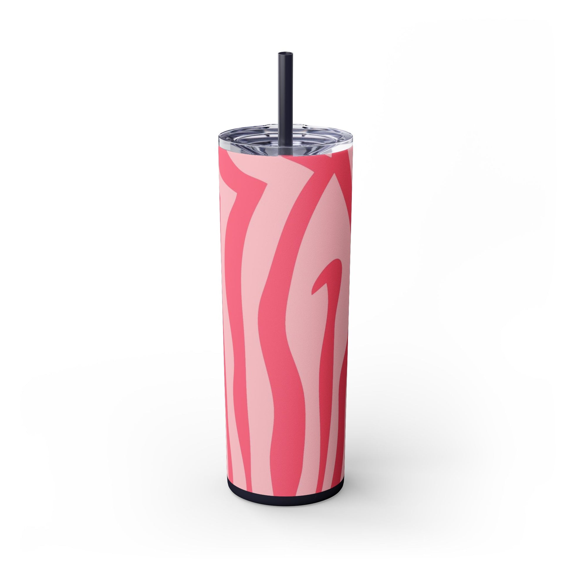 Nagels Pink Zebra Skinny Tumbler with Straw, 20oz, Artsulli - Art is Long, Life is Short, Mug, , , , , , , 