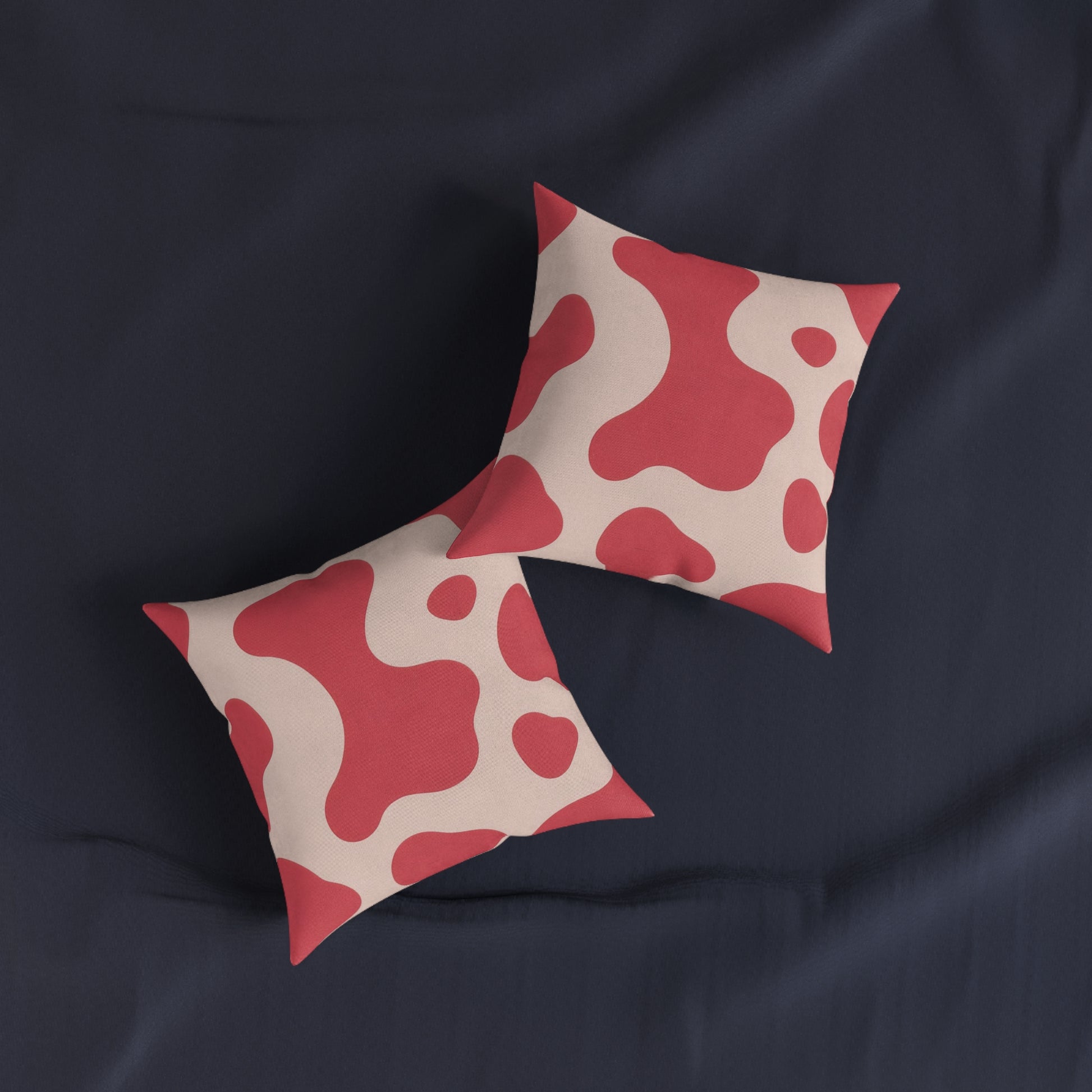 Red Jungle Cow Square Pillow, Artsulli - Art is Long, Life is Short, Home Decor, , , , , , , 
