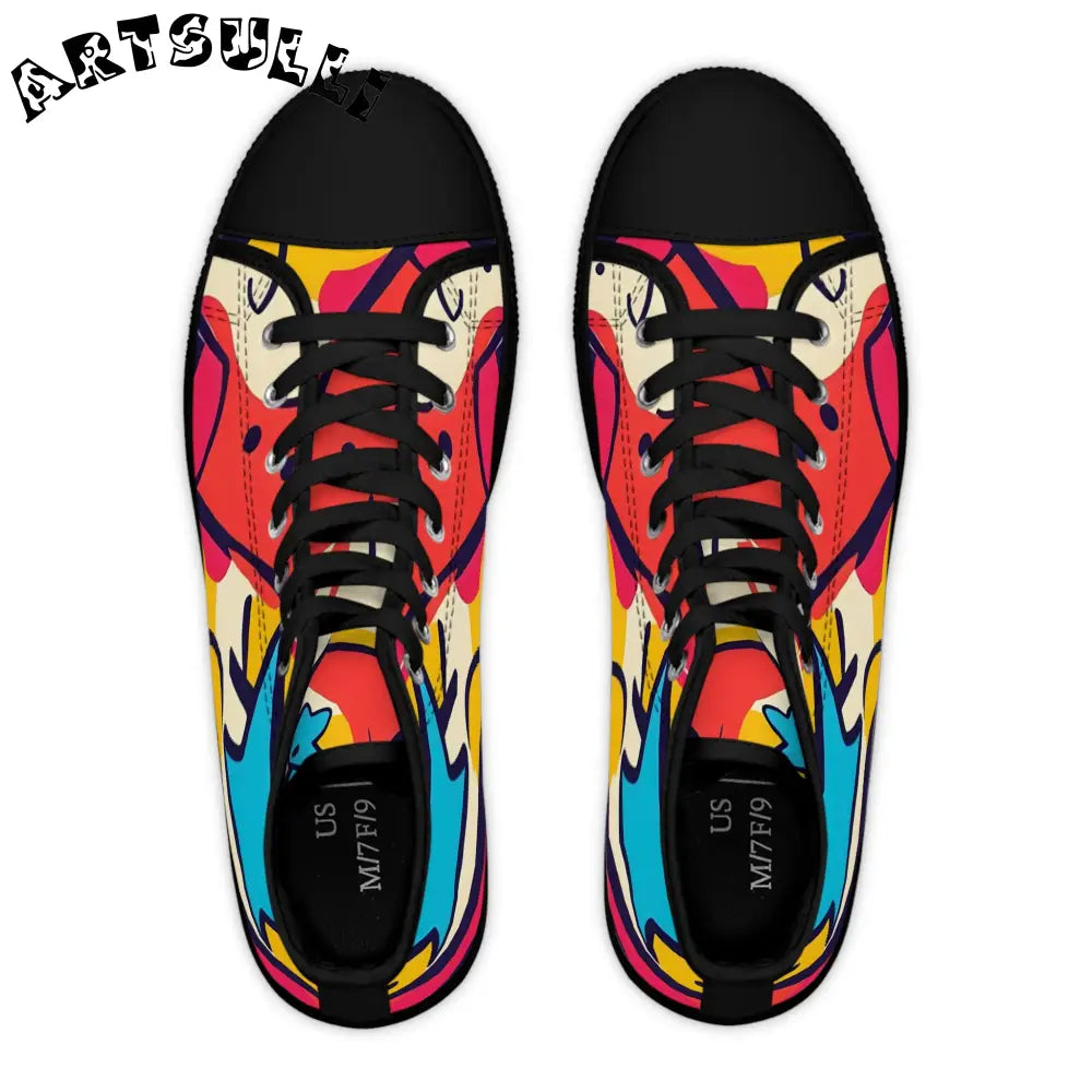 JAKKOUTTHEBXX Comic x Pop Art Women’s High Top Sneakers