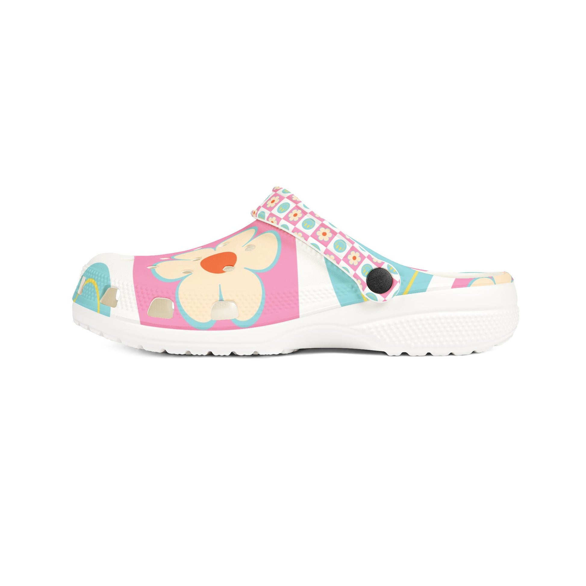 Madotsukis Grin Bloom EVA Foam Rubber Shoes (AOP), Artsulli - Art is Long, Life is Short, Shoes, , , , , , , 