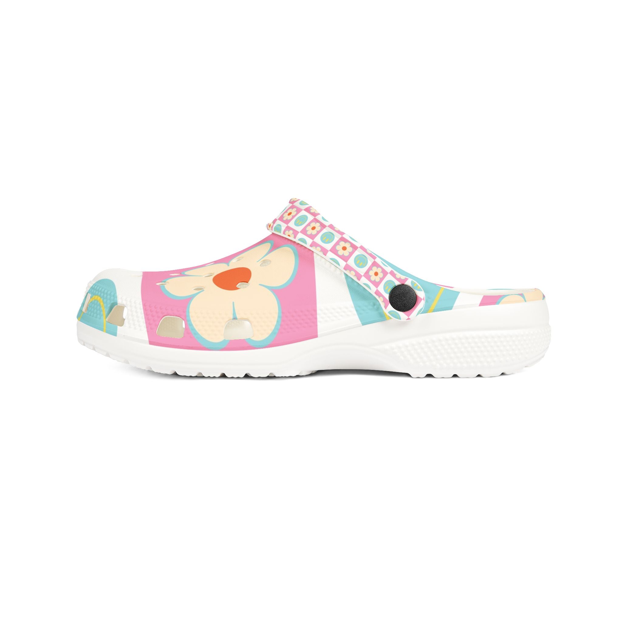 Madotsukis Grin Bloom EVA Foam Rubber Shoes (AOP), Artsulli - Art is Long, Life is Short, Shoes, , , , , , , 